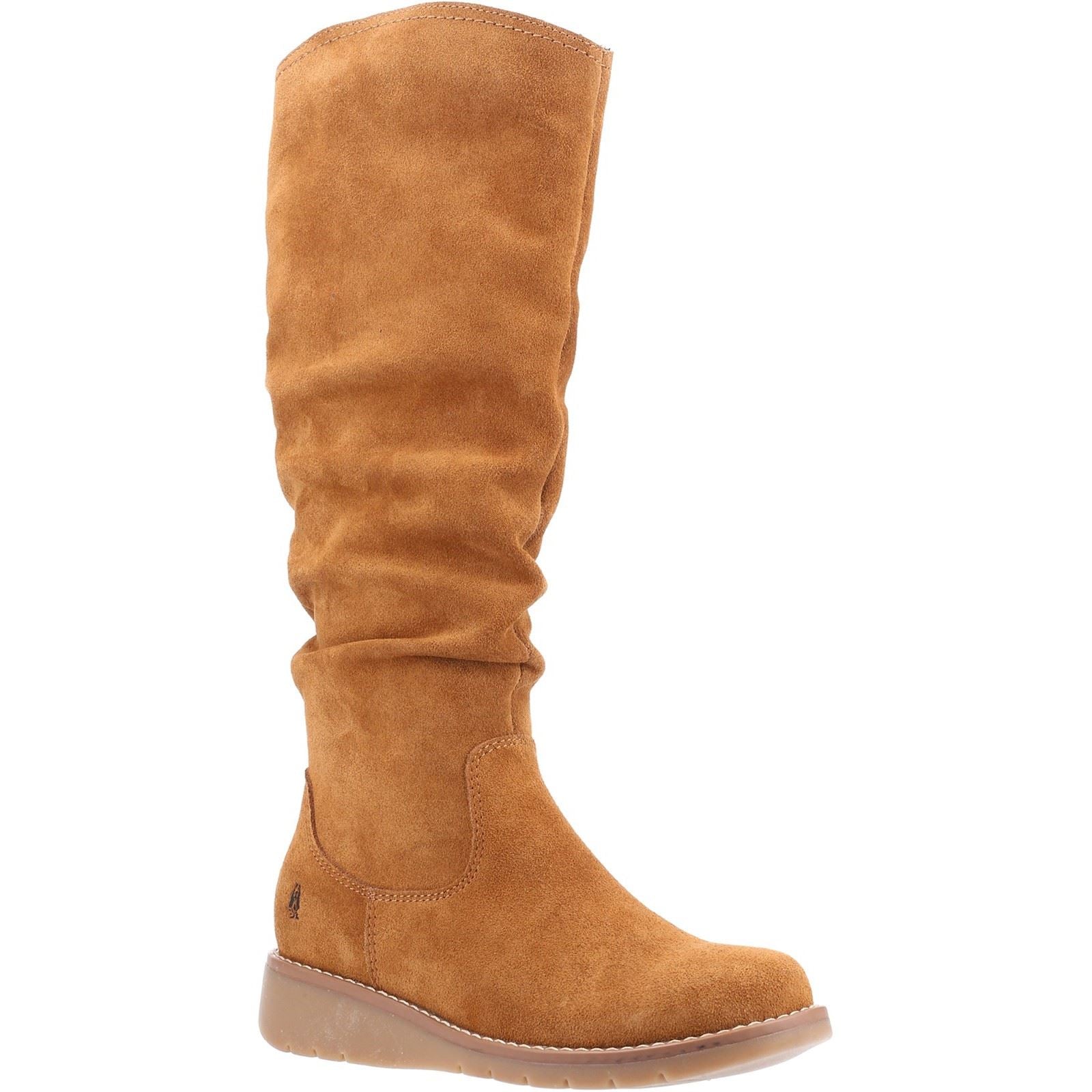 Hush Puppies Lucinda Bottes En Daim Pour Femme En Couleur Beige