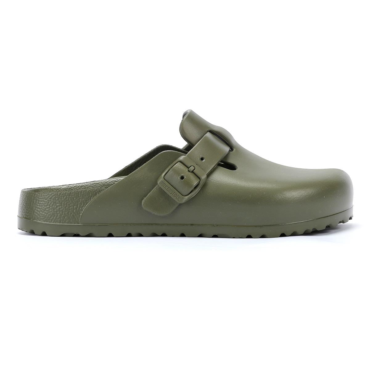 Birkenstock Boston Sabots Kaki Pour Femmes