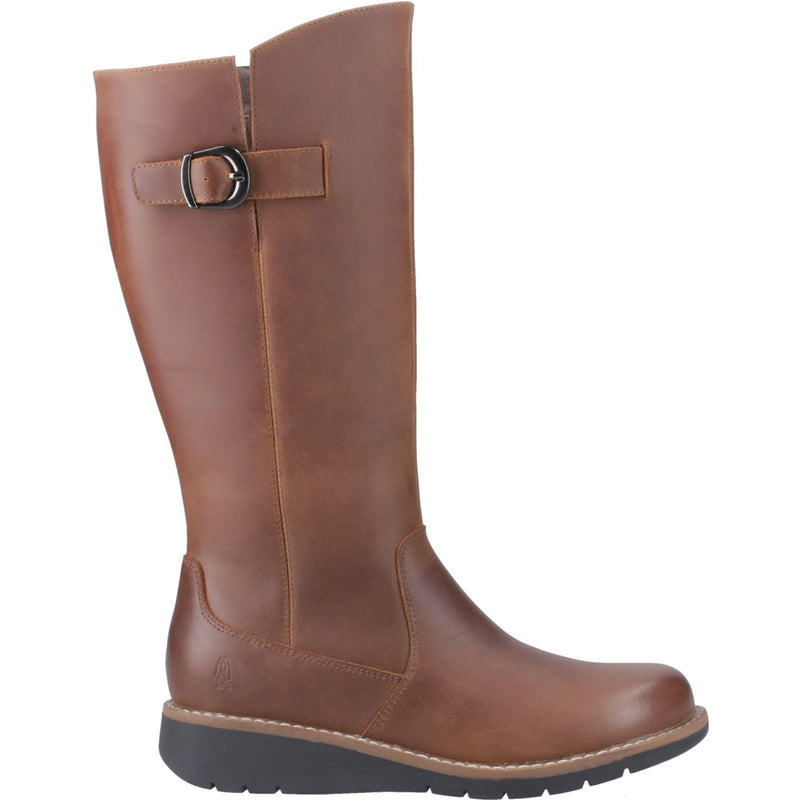 Hush Puppies Luna Bottes En Cuir Marron Pour Femmes