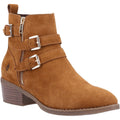 Hush Puppies Jenna Bottes En Cuir Pour Femmes Couleur Tan