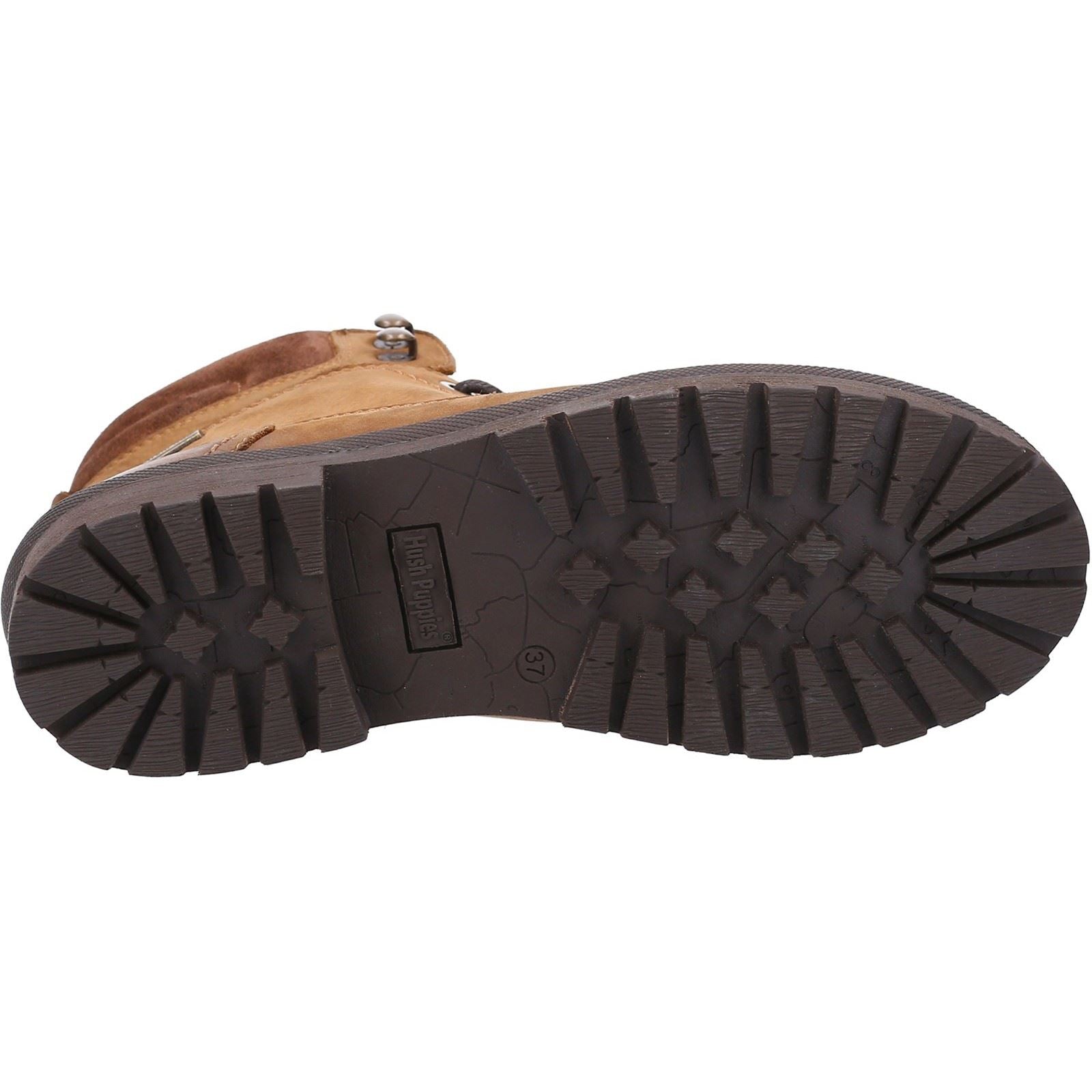 Hush Puppies Annay Bottes En Cuir Pour Femmes Couleur Chameau