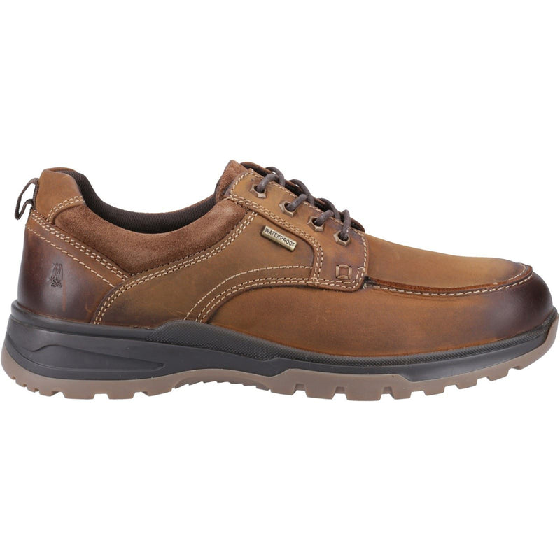 Hush Puppies Percy Chaussures En Cuir Pour Hommes À Lacets Tan
