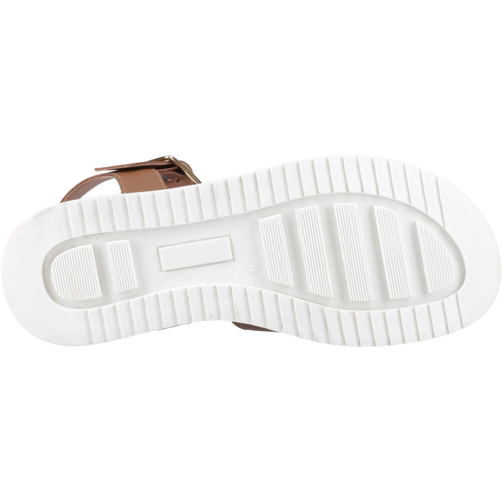 Hush Puppies Cady Sandales En Cuir Pour Femme Couleur Tan