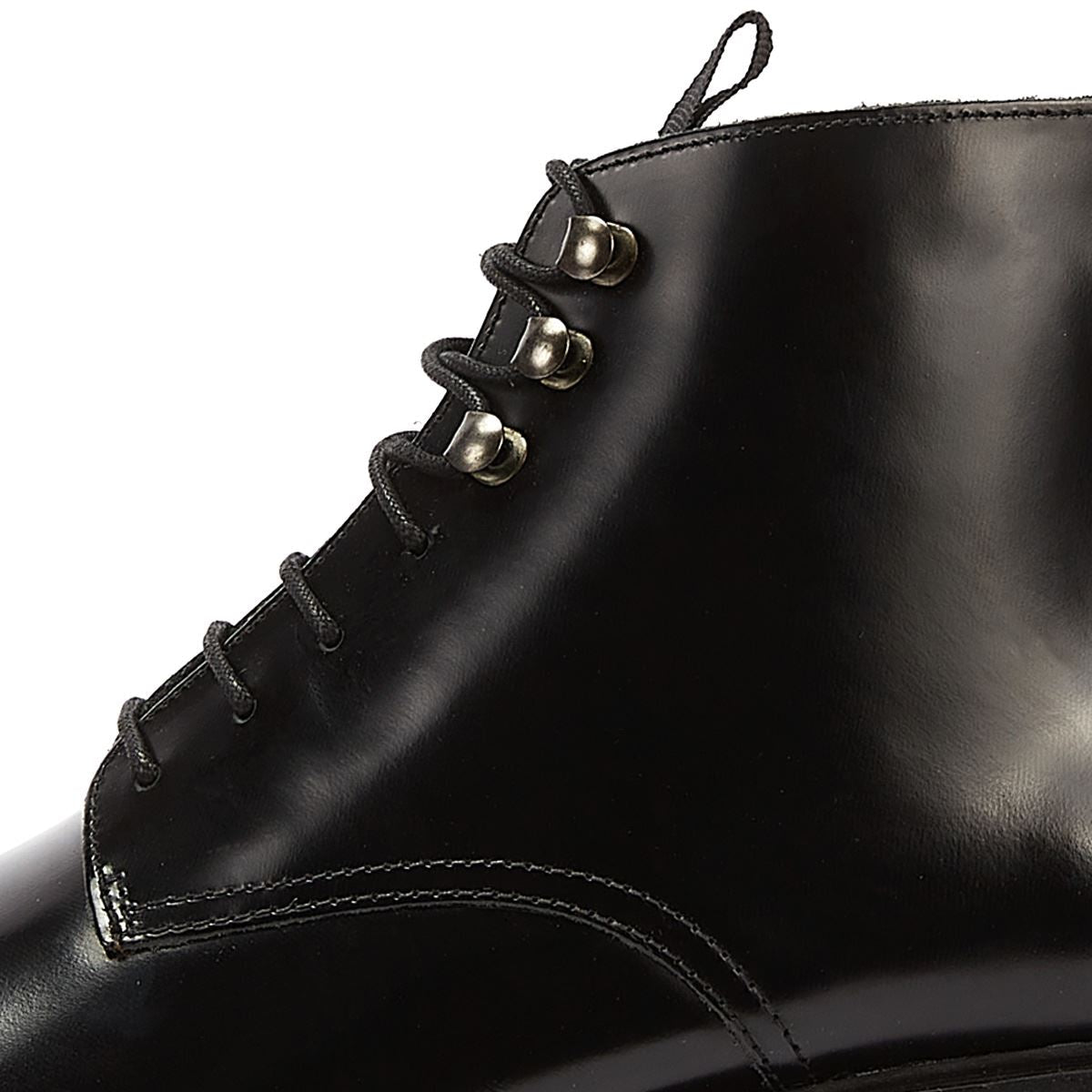 H By Hudson Battle Hi Shine Men's Black Boot