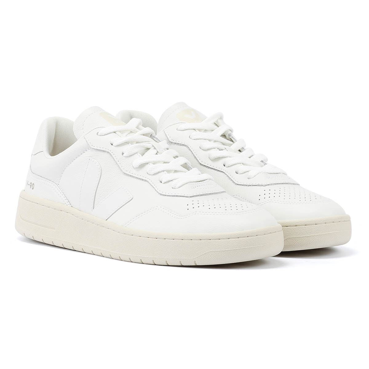 Veja V-90 Baskets Extra Blanches En Cuir Pour Hommes