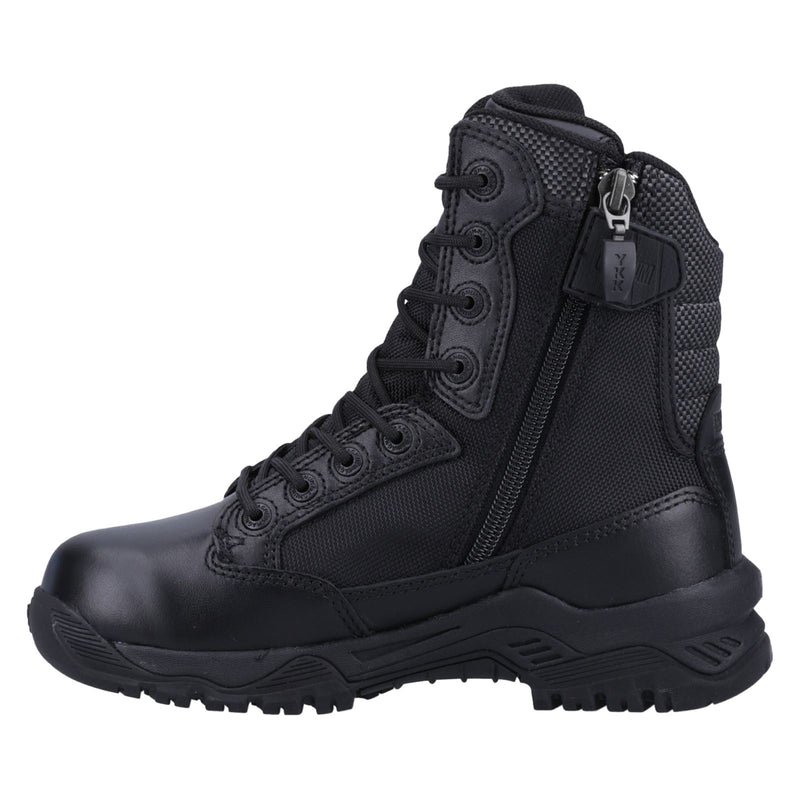 Magnum  Bottes De Sécurité En Cuir Noir À Fermeture Éclair Latérale Strike Force 8.0 Wp