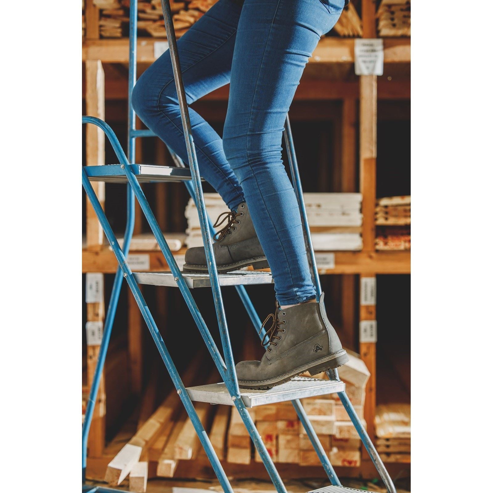 Amblers Safety  As105 Mimi Nubuck Bottes De Sécurité Grises Pour Femmes