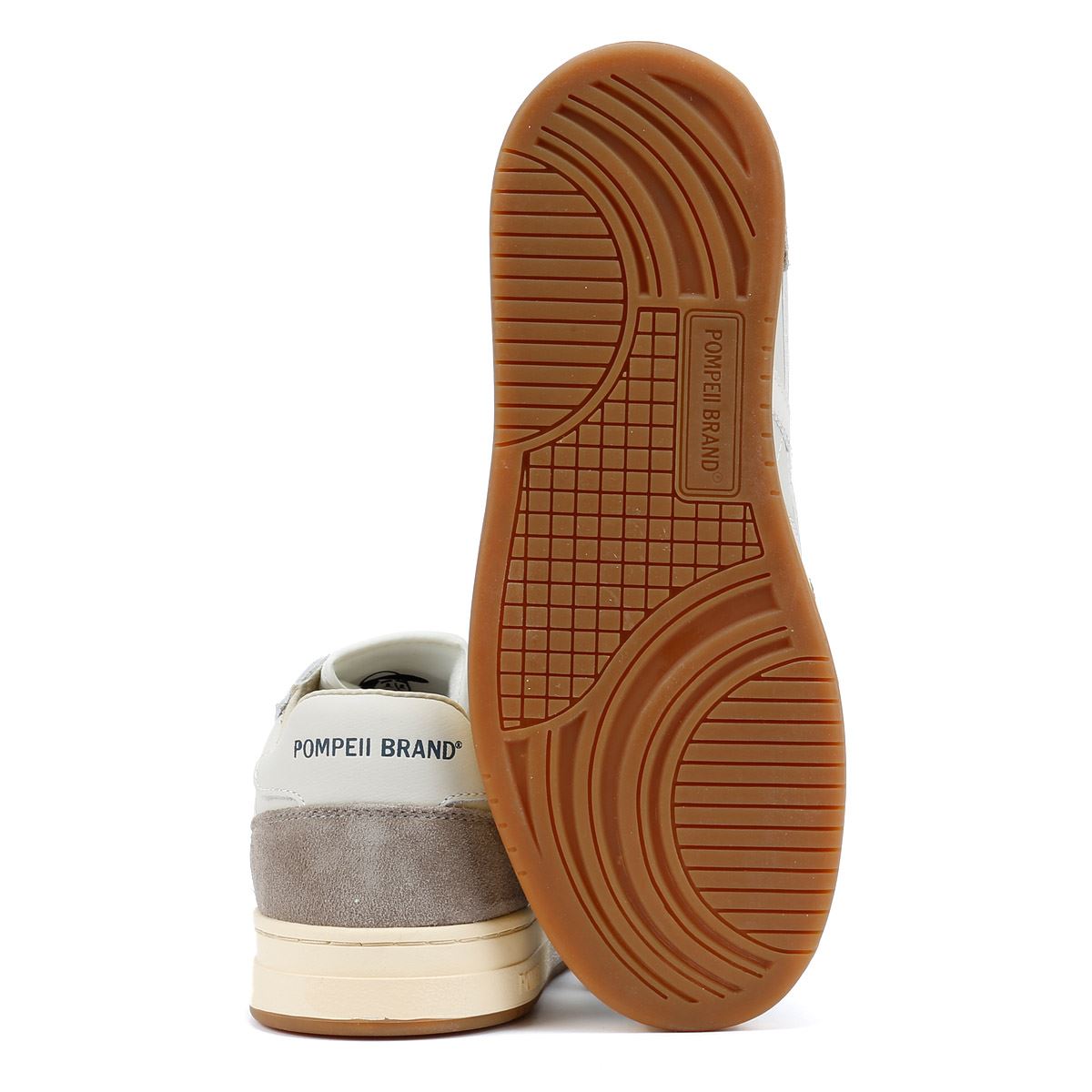 Pompeii Elan Baskets Blanches En Cuir Pour Hommes