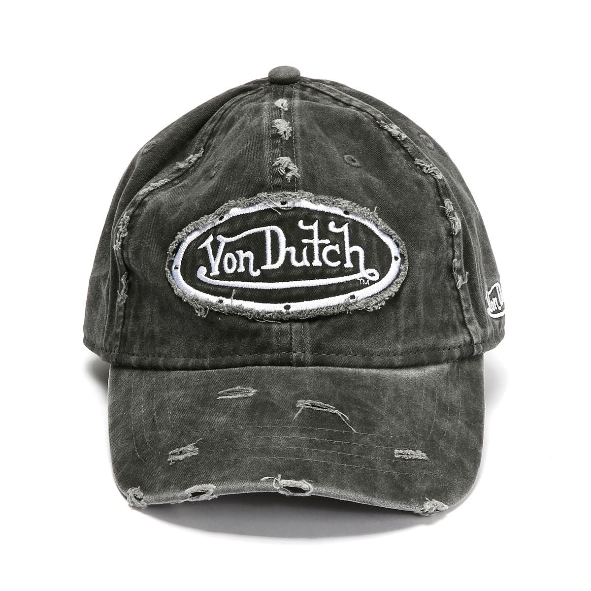 Von Dutch Busted Dad Casquettes Noires En Coton