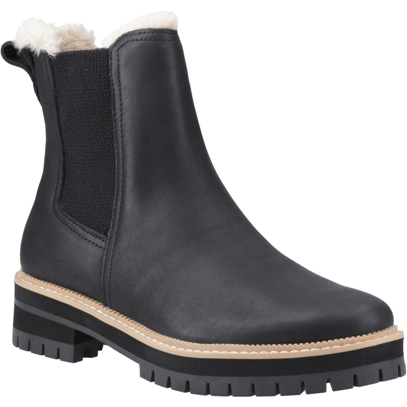 TOMS Bennet Bottes En Cuir Noires Pour Femmes