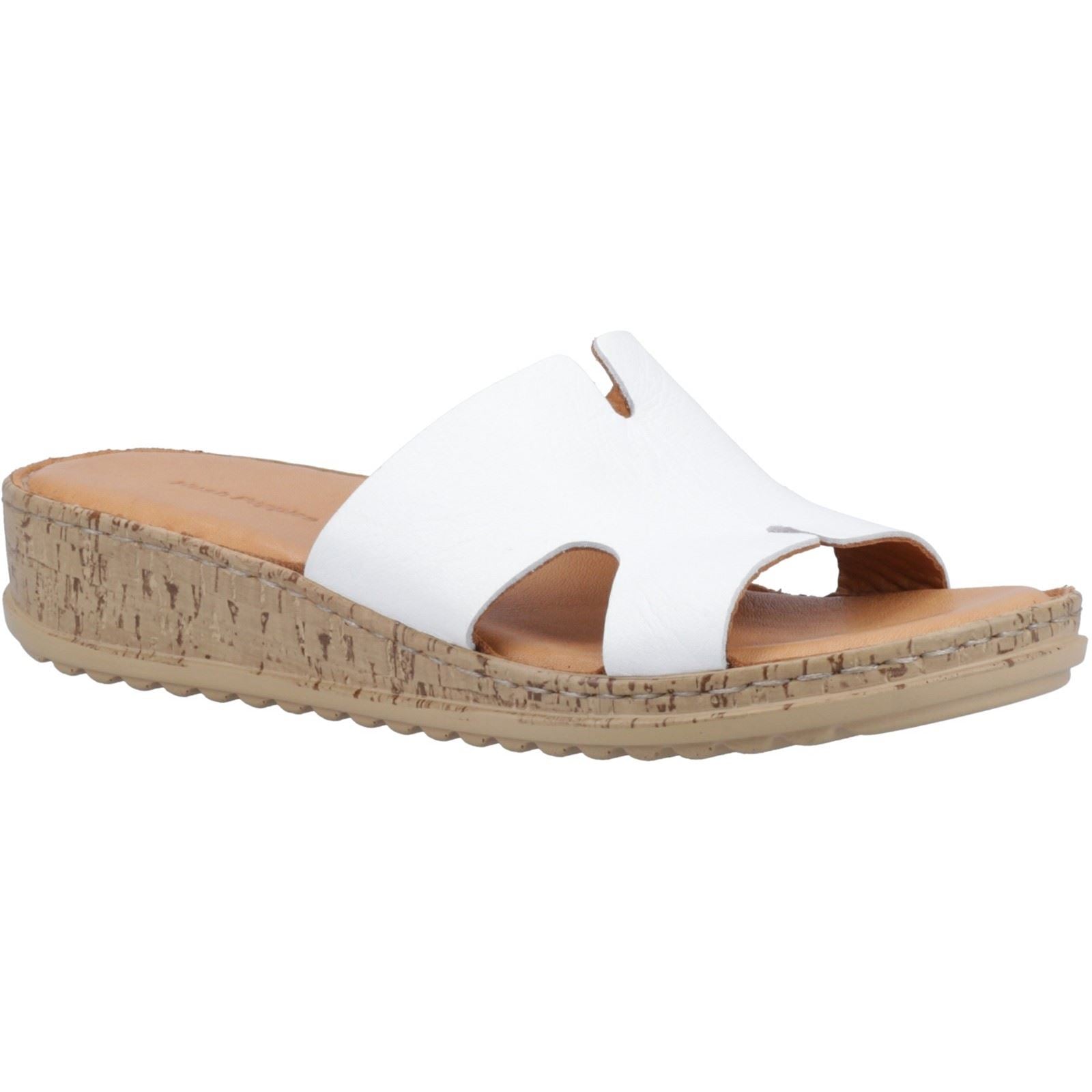 Hush Puppies Eloise Sandales Blanches En Cuir Pour Femme