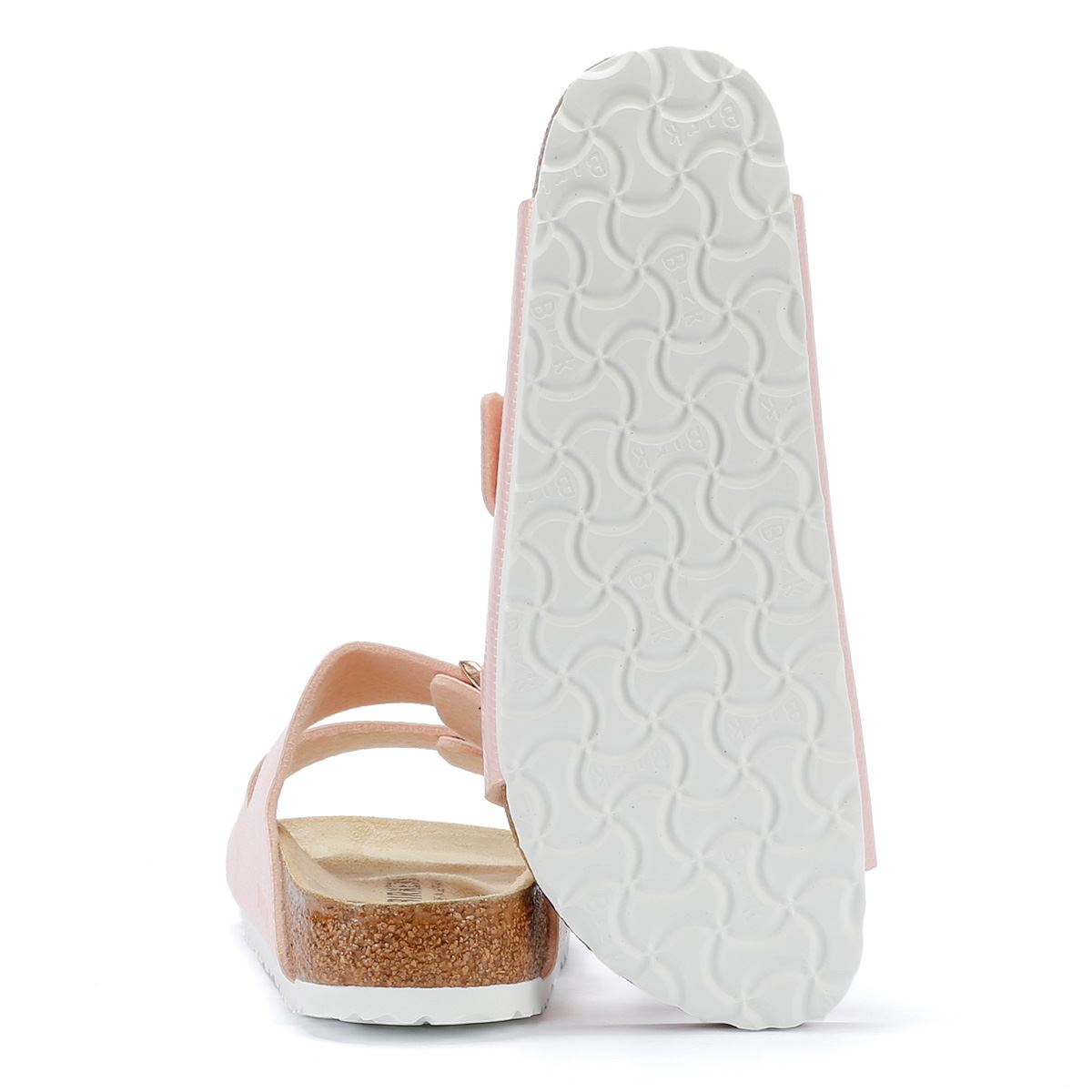 Birkenstock Arizona Sandales En Nubuck Rose Clair Pour Femmes