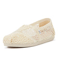 TOMS Apargata Crochet Natural Espadrilles Femmes Beige Sandal