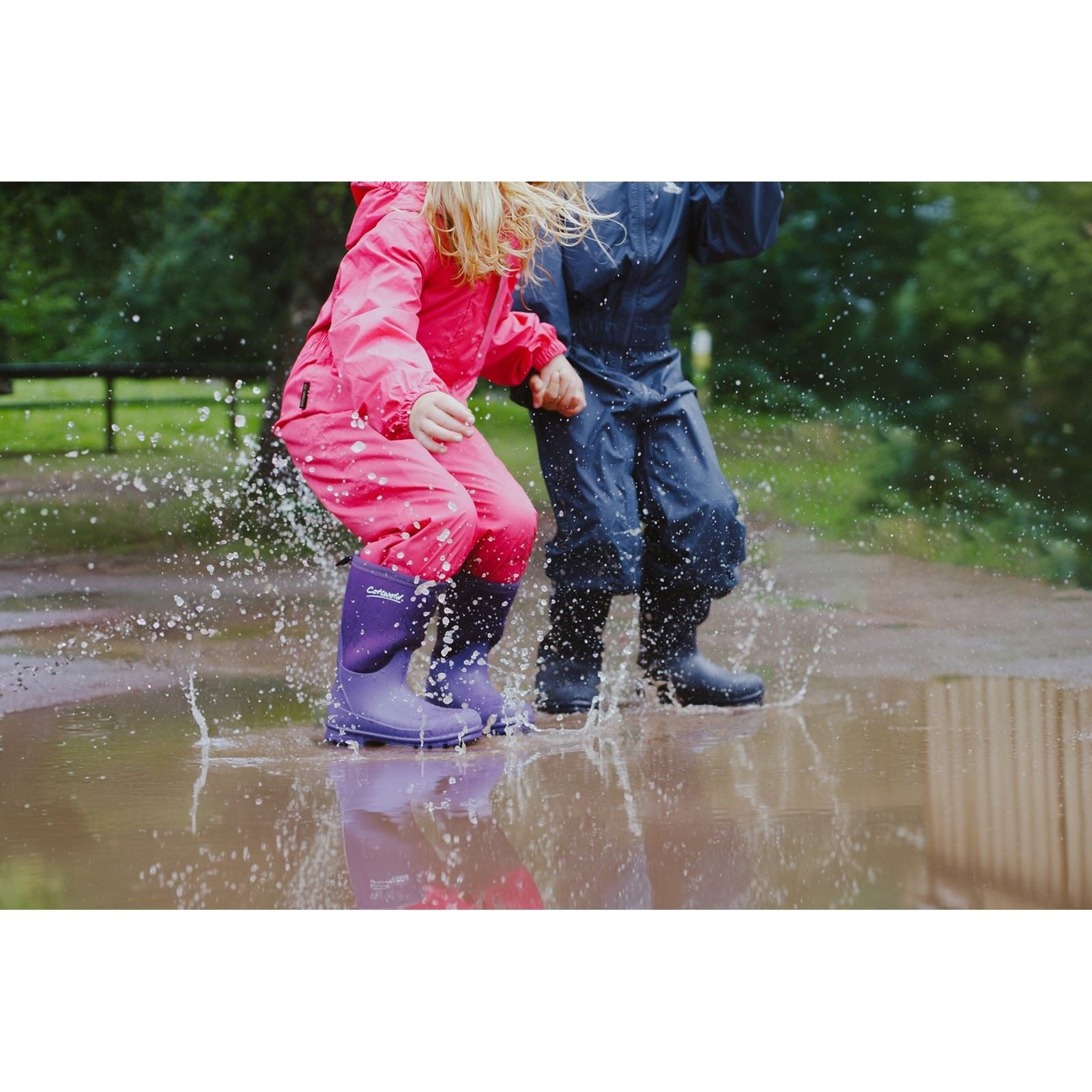 Cotswold Hilly Neoprene Tpr+neoprene Bottes En Caoutchouc Unisexe Pour Enfants En Violet