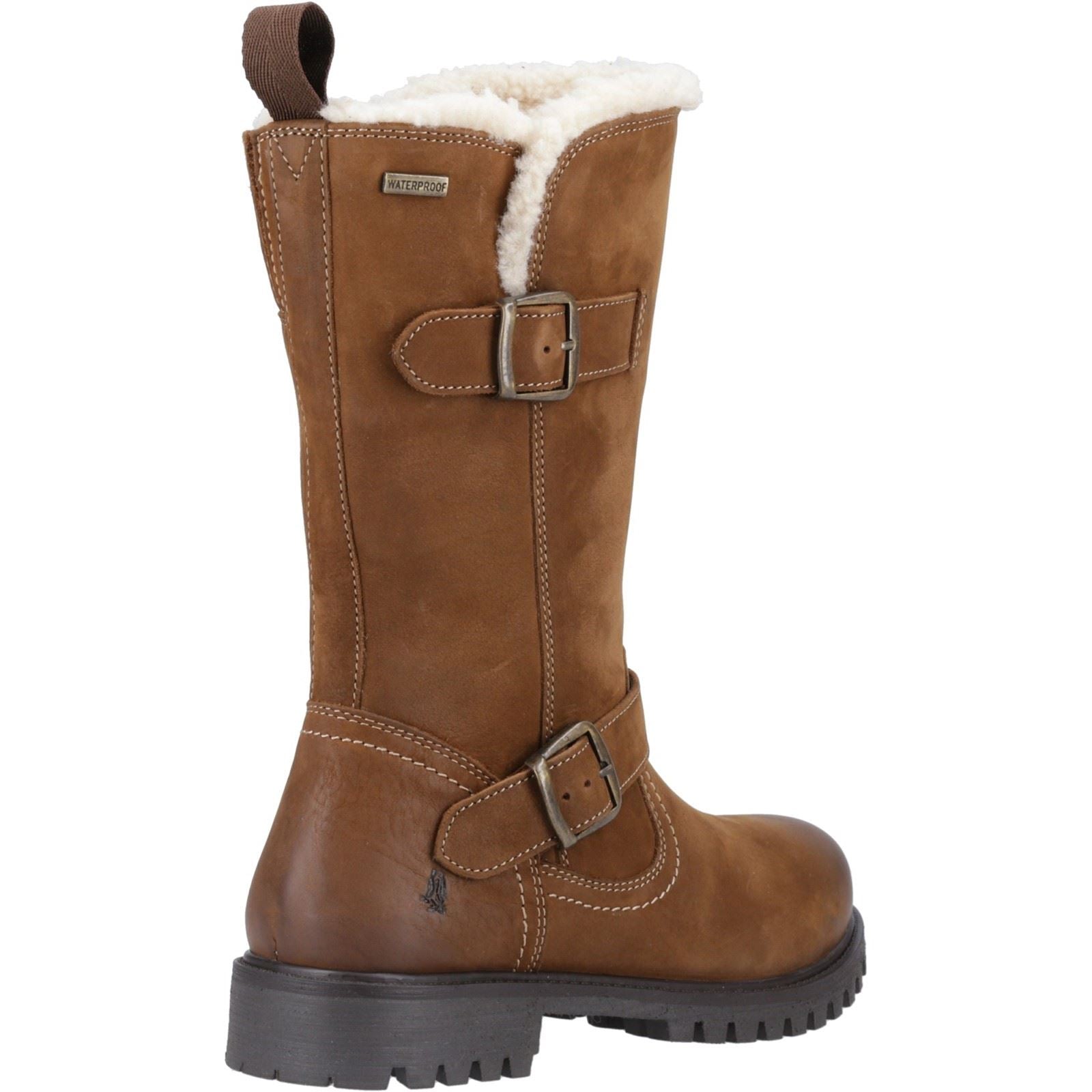 Hush Puppies Winnie Bottes En Cuir Pour Femmes Couleur Tan
