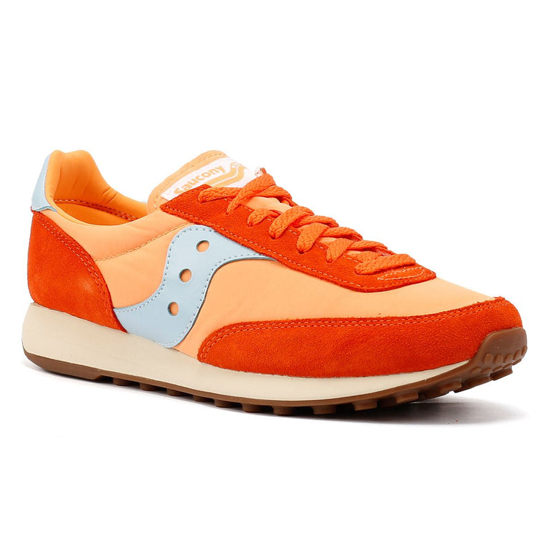 Saucony Trainer 80 Baskets En Daim Orange