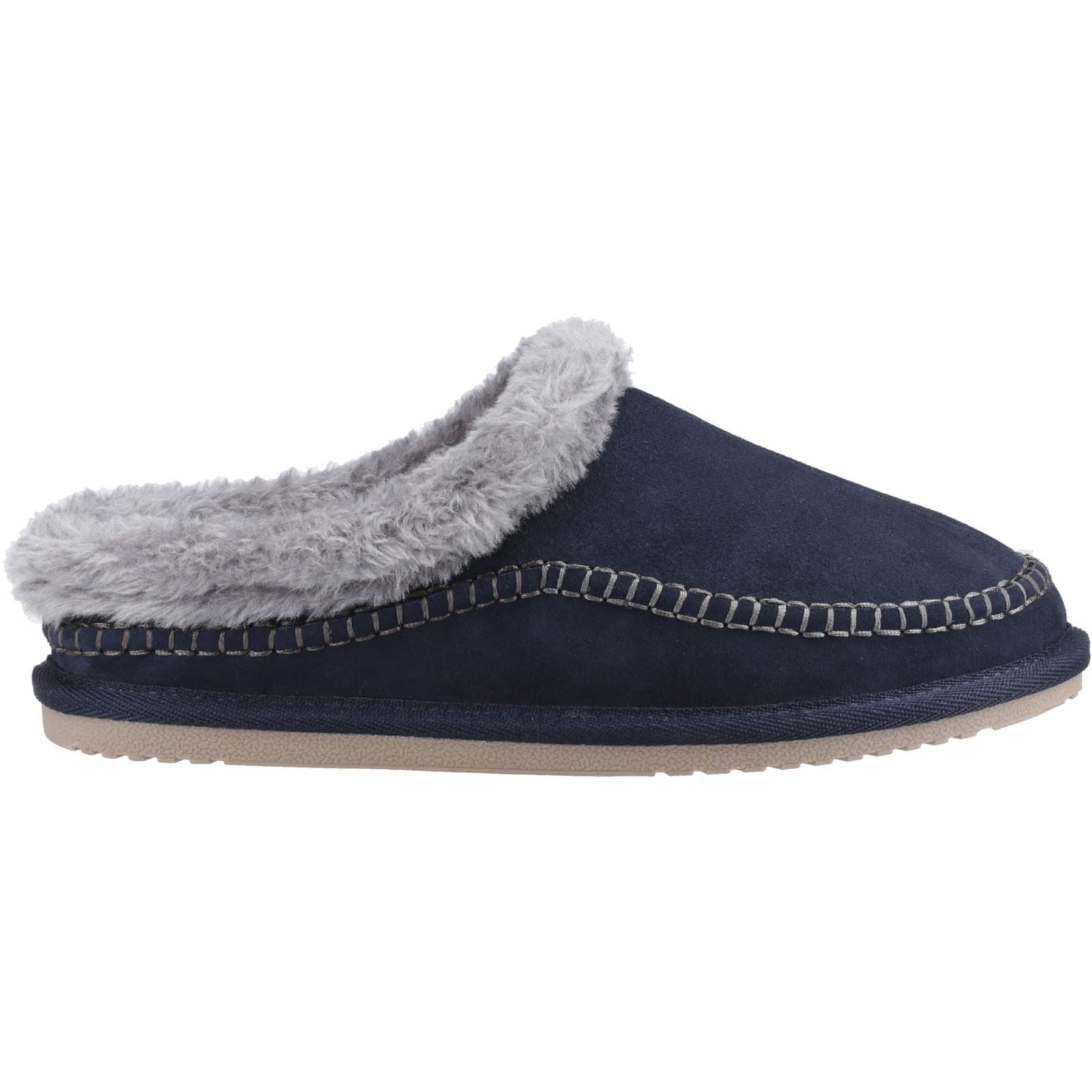 Hush Puppies Atticus Chaussons Homme En Daim Bleu Marine