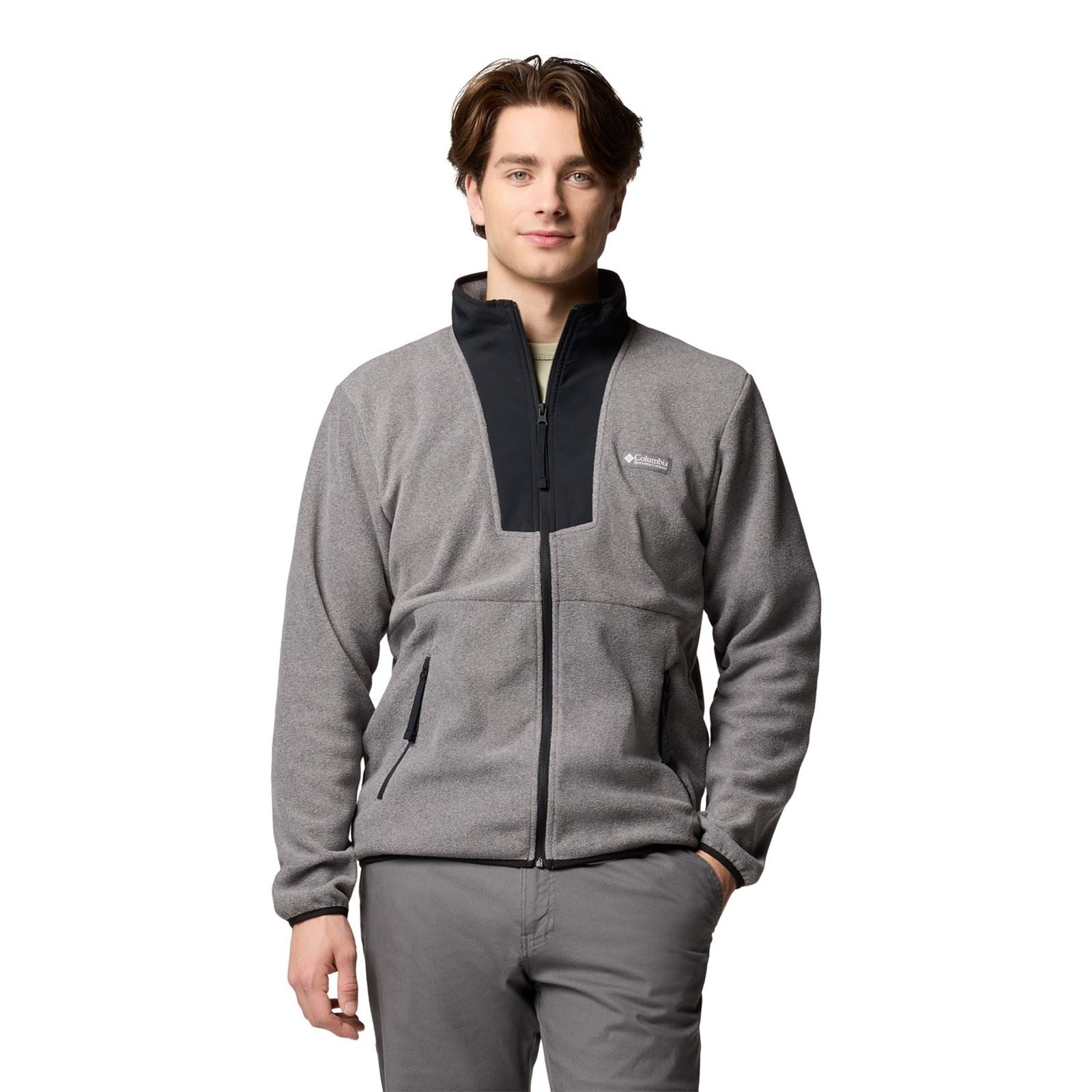 Columbia Sequoia Grove Full Zip Veste En Polaire Grise Pour Homme