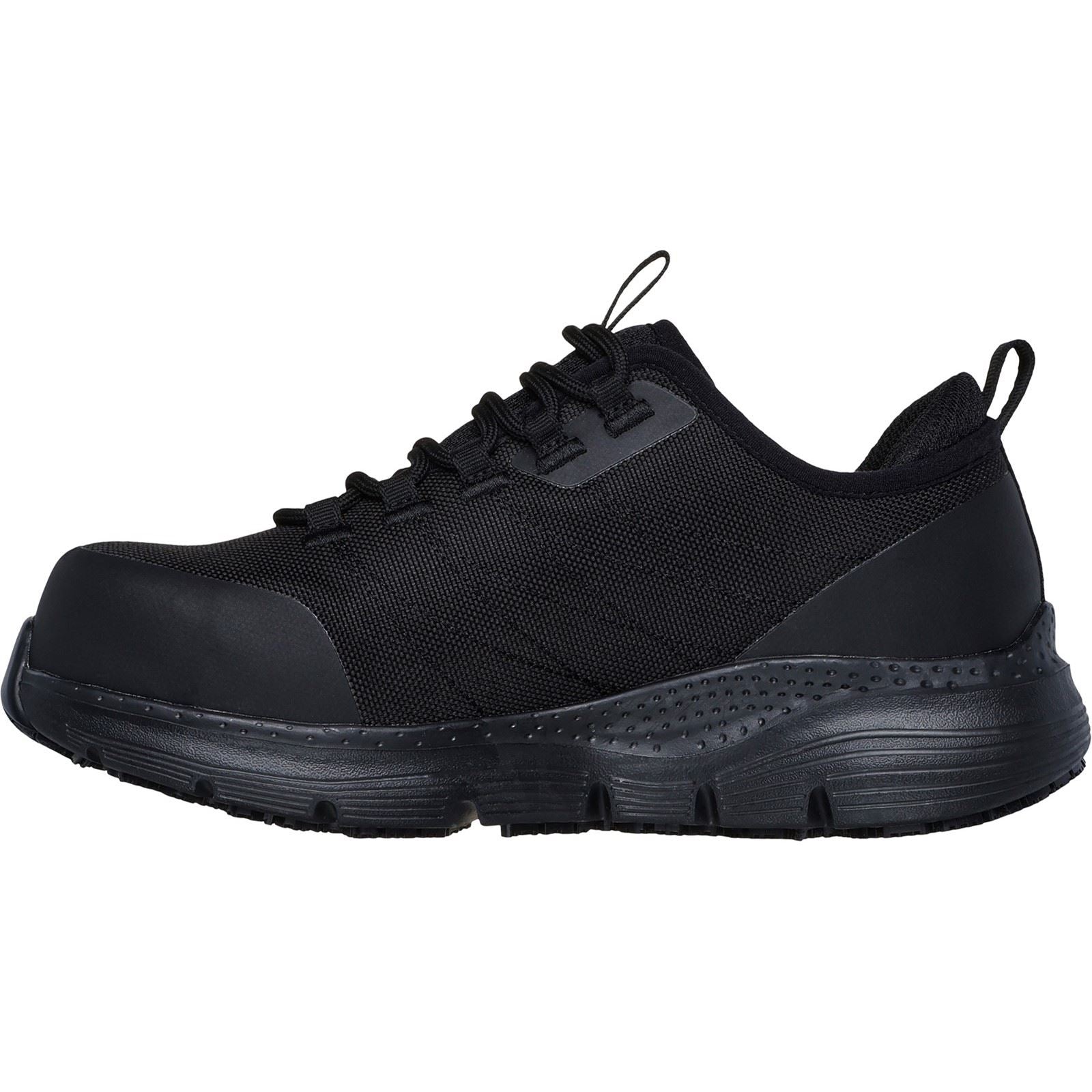 Skechers Workwear Arch Fit SR Ebinal Baskets De Sécurité Noires En Textile Pour Femmes