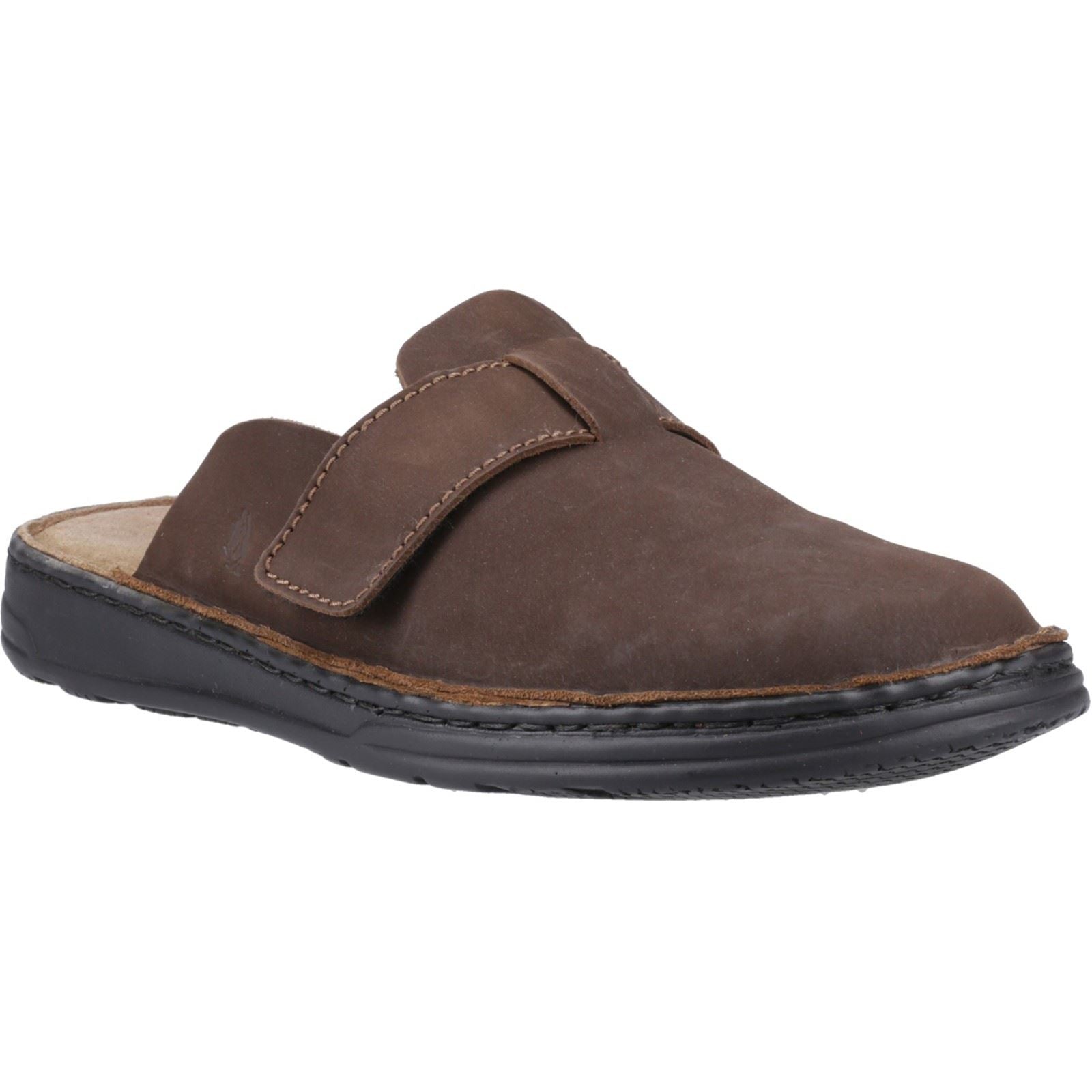 Hush Puppies Edward Mules En Cuir Pour Hommes, Marron