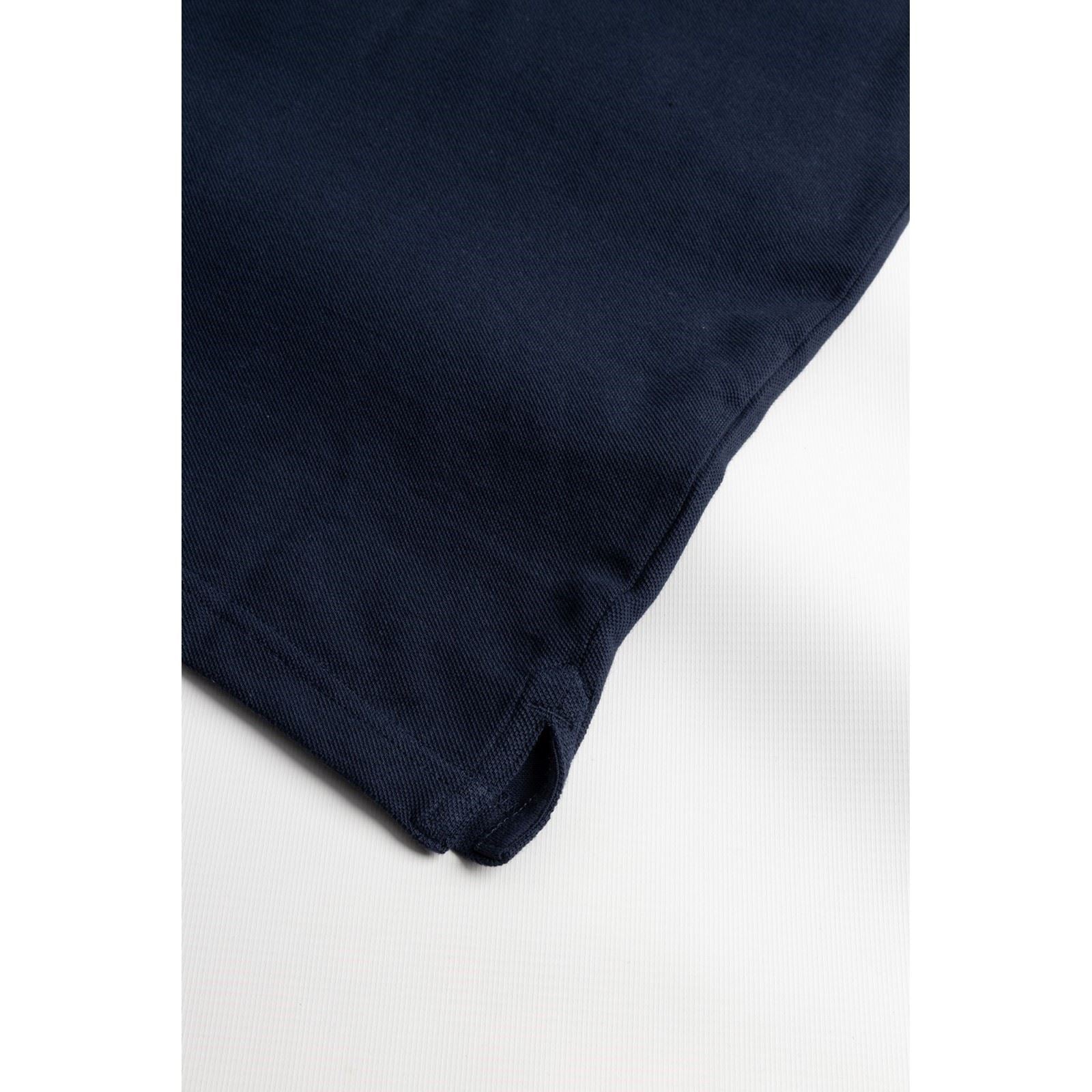 Caterpillar Essentials T-Shirt Polo Bleu En Coton Pour Homme