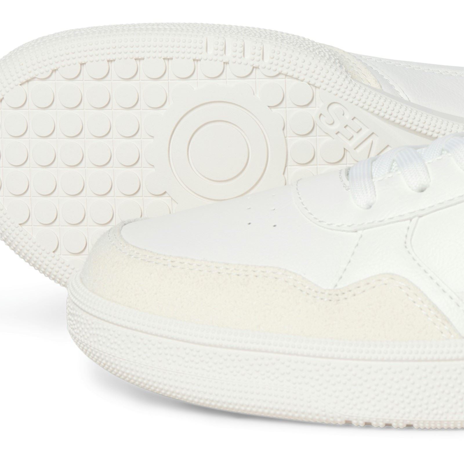 Jack & Jones Bounce Chaussures De Sport Blanches/Marines Pour Homme En Polyuréthane
