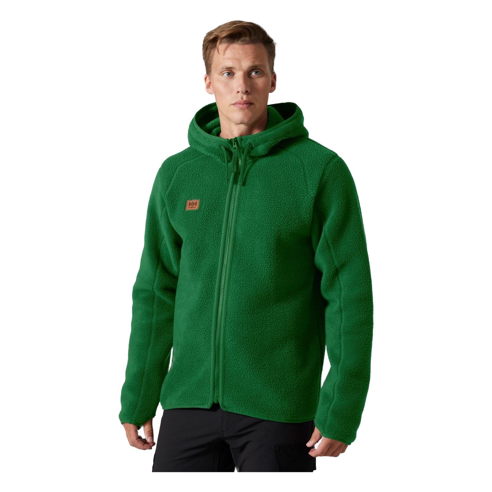 Helly Hansen Workwear Heritage Pile Hoodie Veste En Polaire Verte Pour Homme