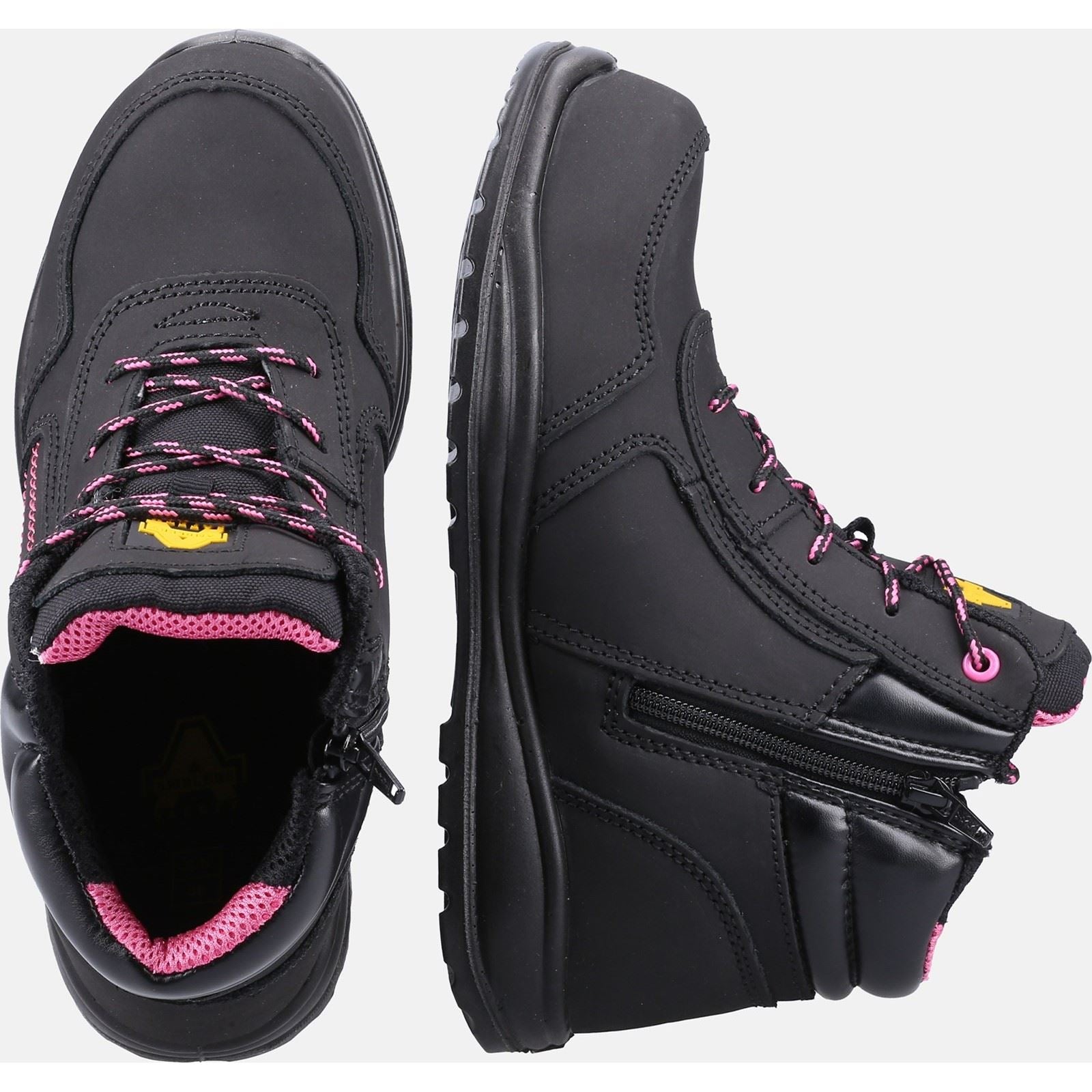 Amblers Safety  Bottes De Sécurité En Cuir Noir Pour Femmes Lydia Action As601