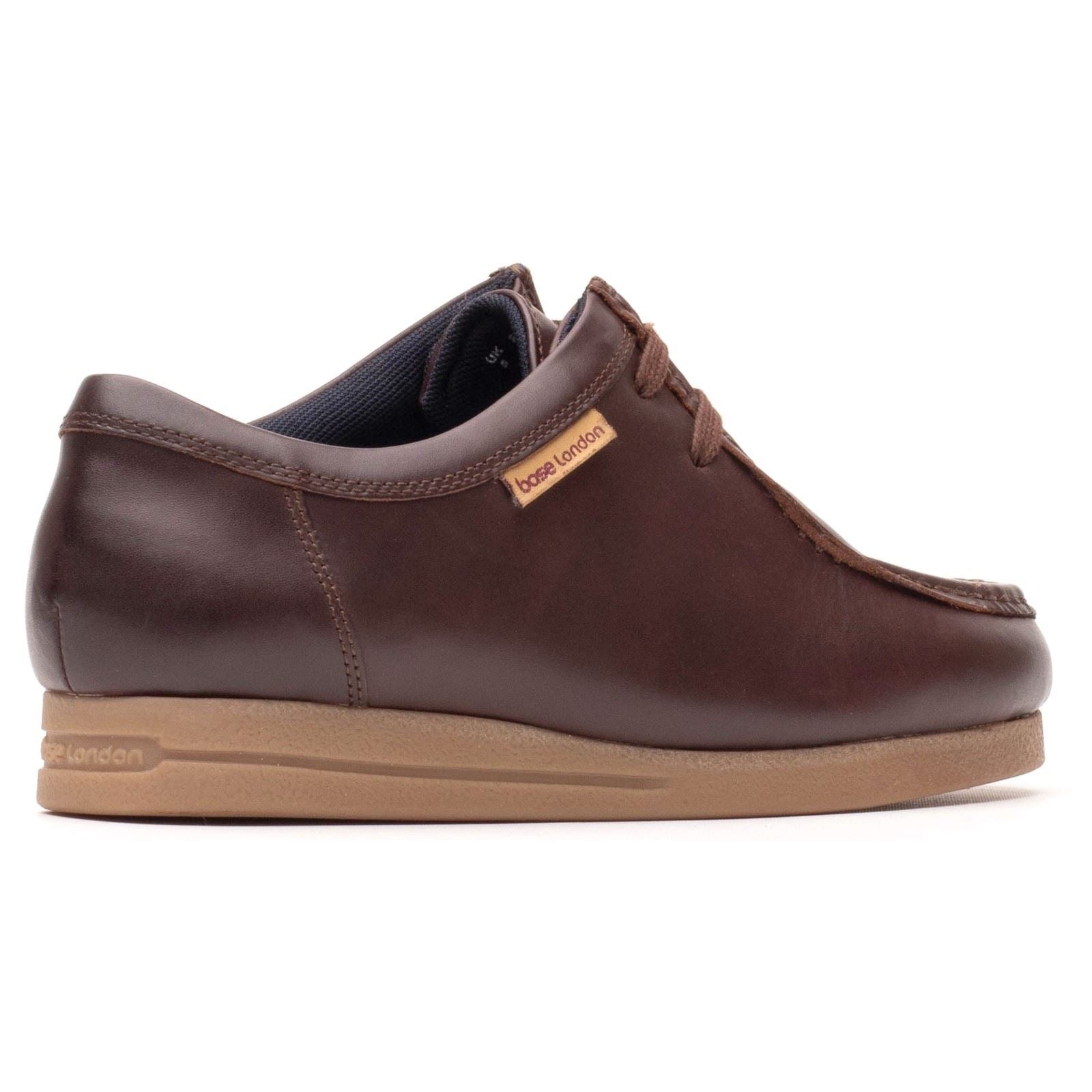 Base London Koko Mocassins En Cuir Pour Hommes En Châtaigne