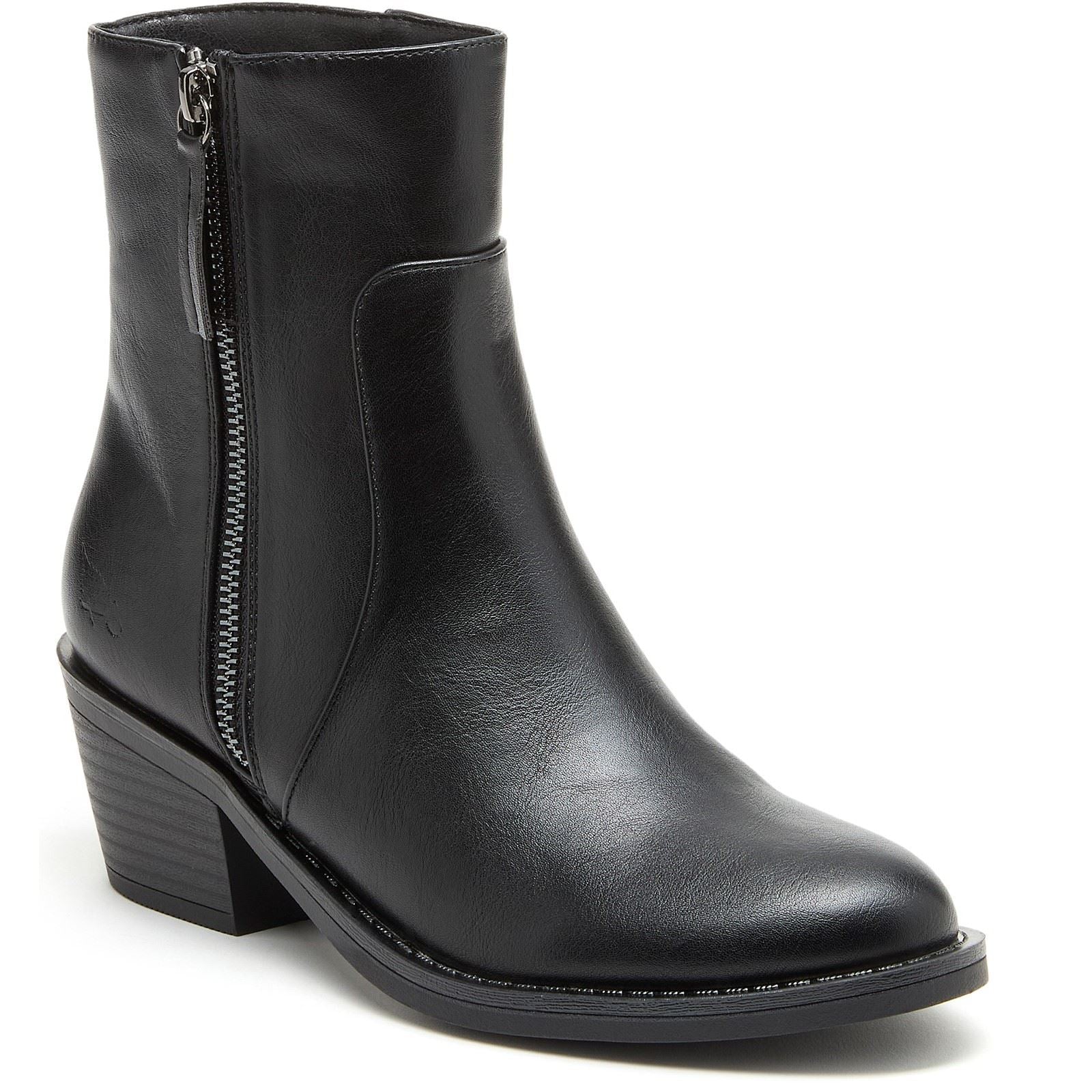 Rocket Dog Yonder Bottes À Talons Noirs En Polyuréthane Pour Femmes