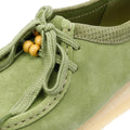 Clarks Originals Wallabee Chaussures Vertes Pour Femmes En Suède