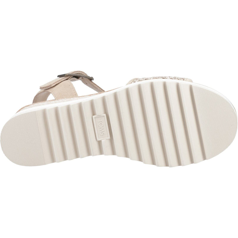 TOMS Diana Sandales Champagne Pour Femmes En Cuir