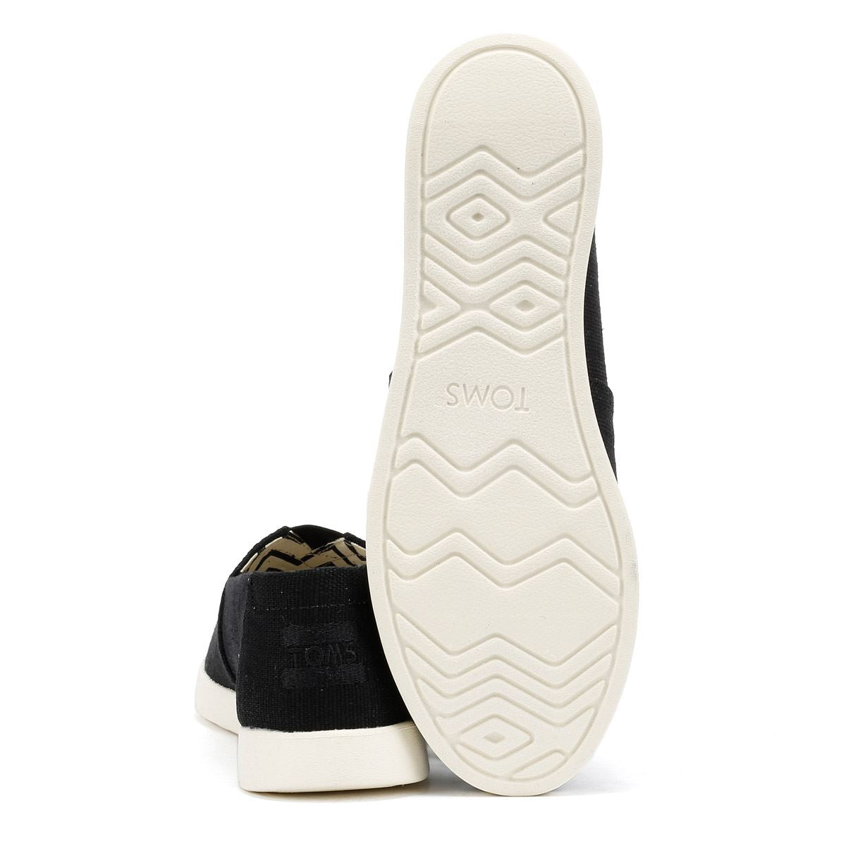 TOMS Alpargata Plus Heritage Espadrilles En Toile Pour Femmes Noires