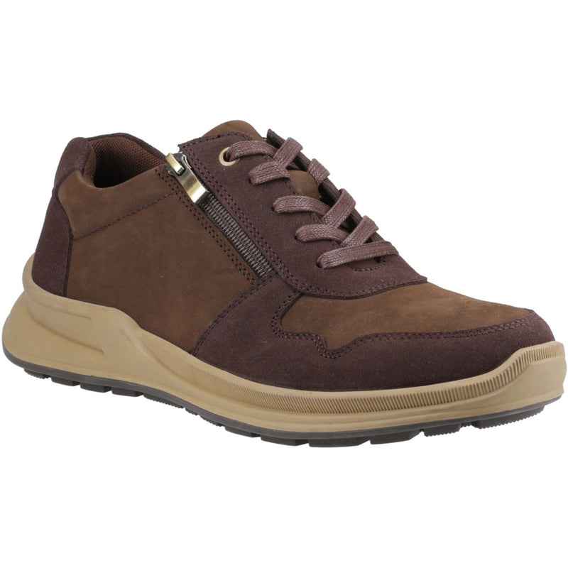Hush Puppies Alexander Chaussures En Cuir Marron À Lacets Pour Homme