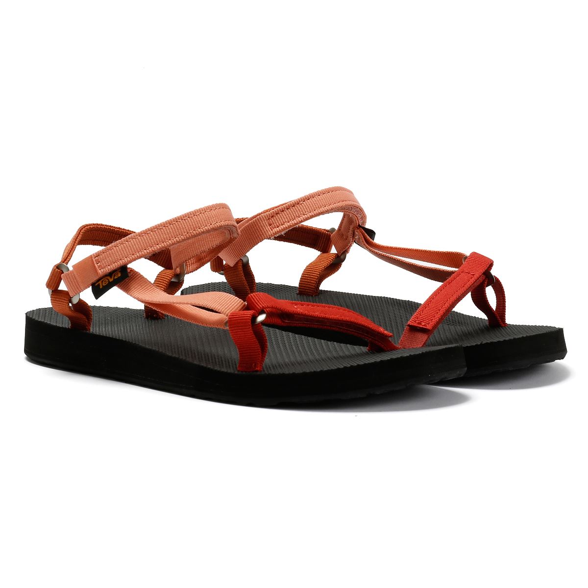Teva Original Universal Slim Sandales Rouges Pour Femmes