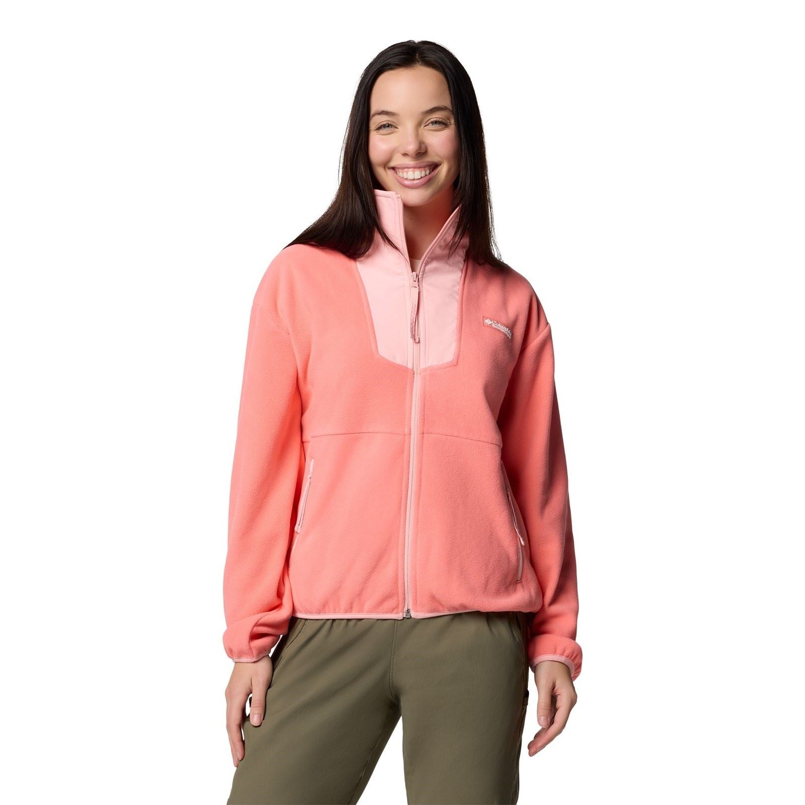 Columbia Sequoia Grove Full Zip Fleece Vestes En Polaire Rouges Pour Femmes