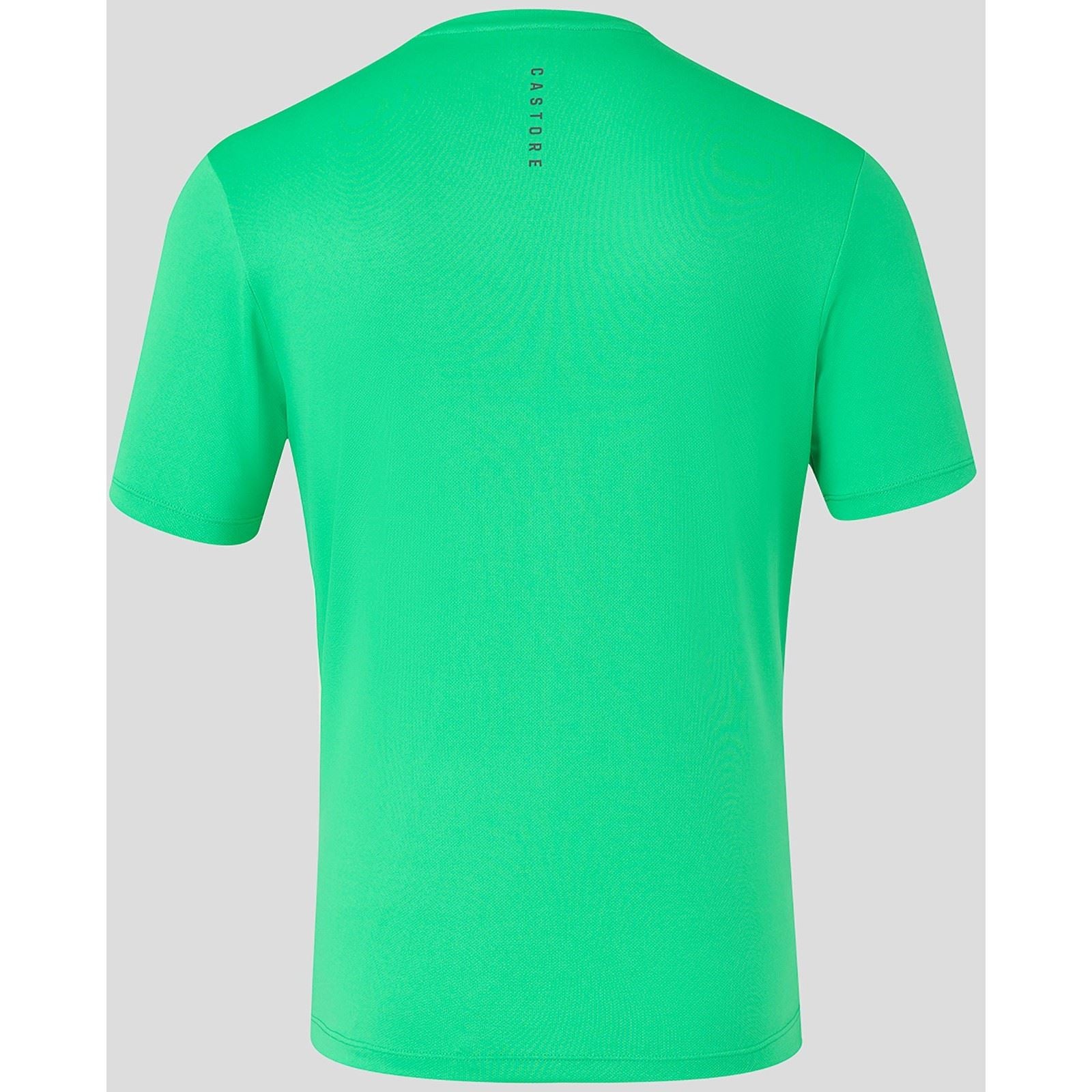 Castore Short Sleeve T-Shirts De Sport Actifs Pour Hommes En Polyester Vert