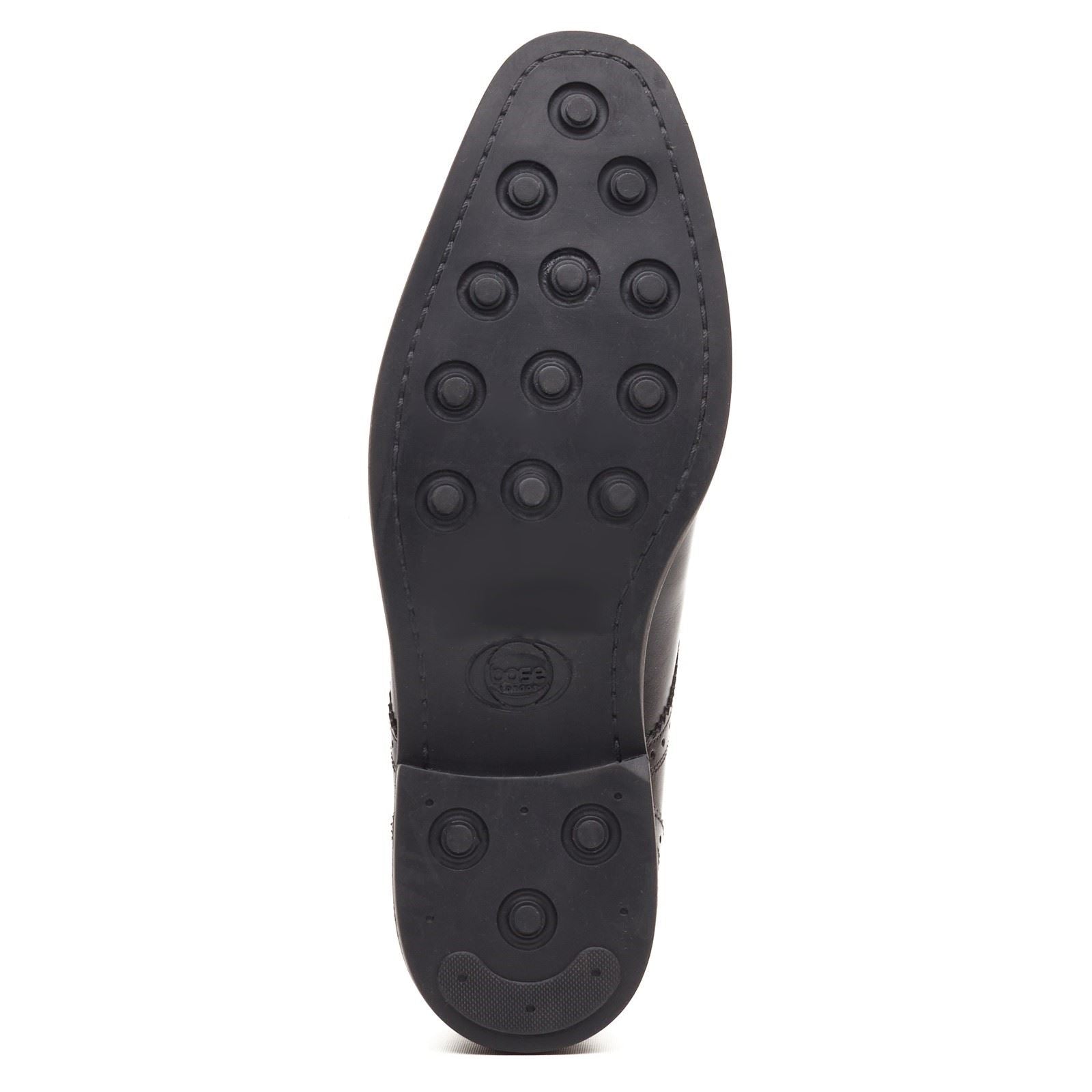 Base London Eton Lace Up Chaussures Noires En Cuir Pour Homme À Lacets