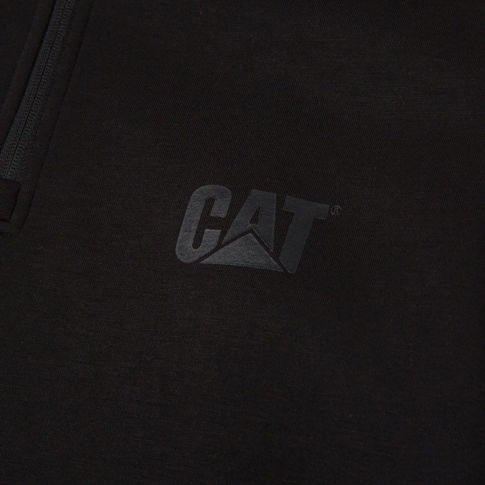 Caterpillar Essential 1/4 Zip Sweatshirt Noir Pour Homme En Polyester