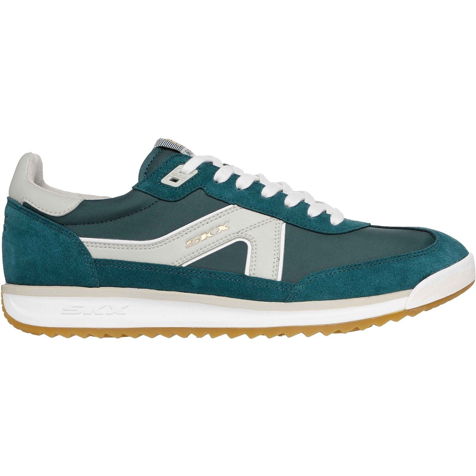 Skechers SKX 92 Spective Baskets En Cuir Pour Hommes Vertes/Blanches