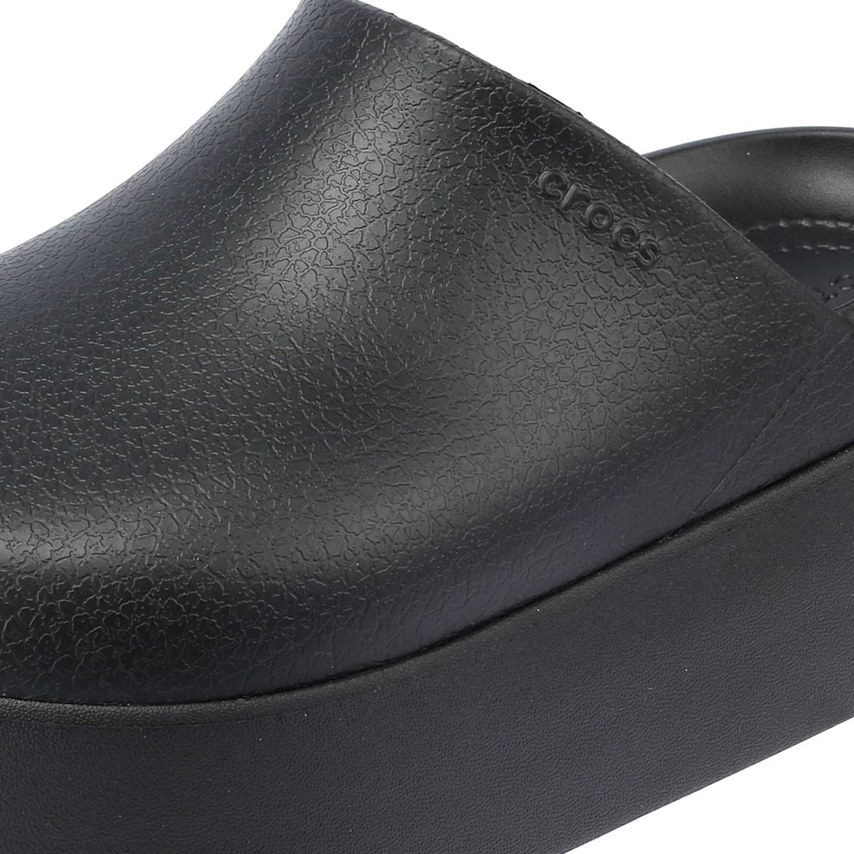 Crocs Dylan Platform Sabots Noirs Pour Femmes