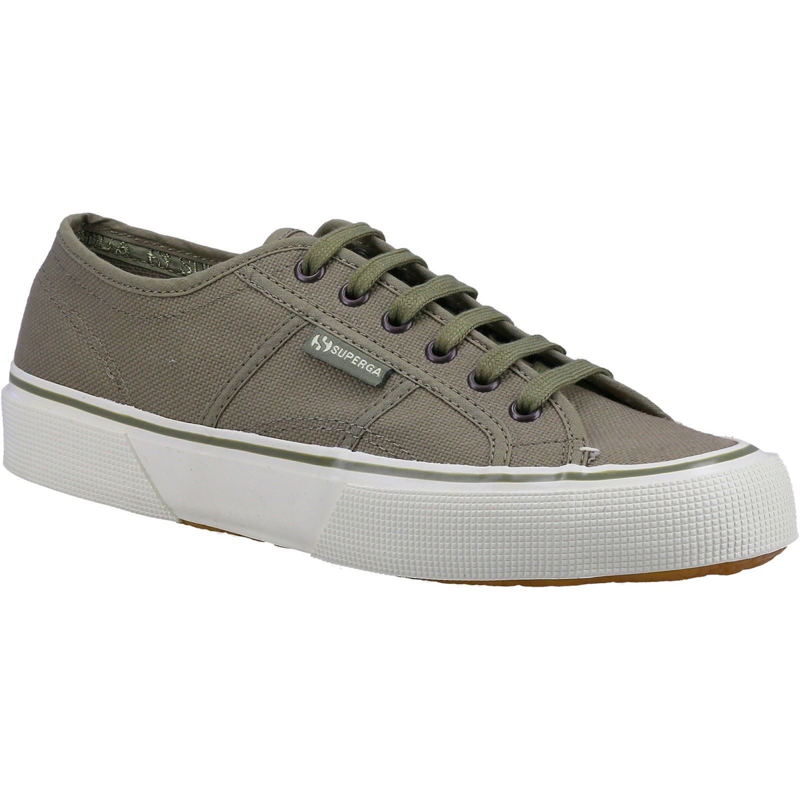 Superga 2490 Bold Baskets De Safari Pour Homme En Coton Vert
