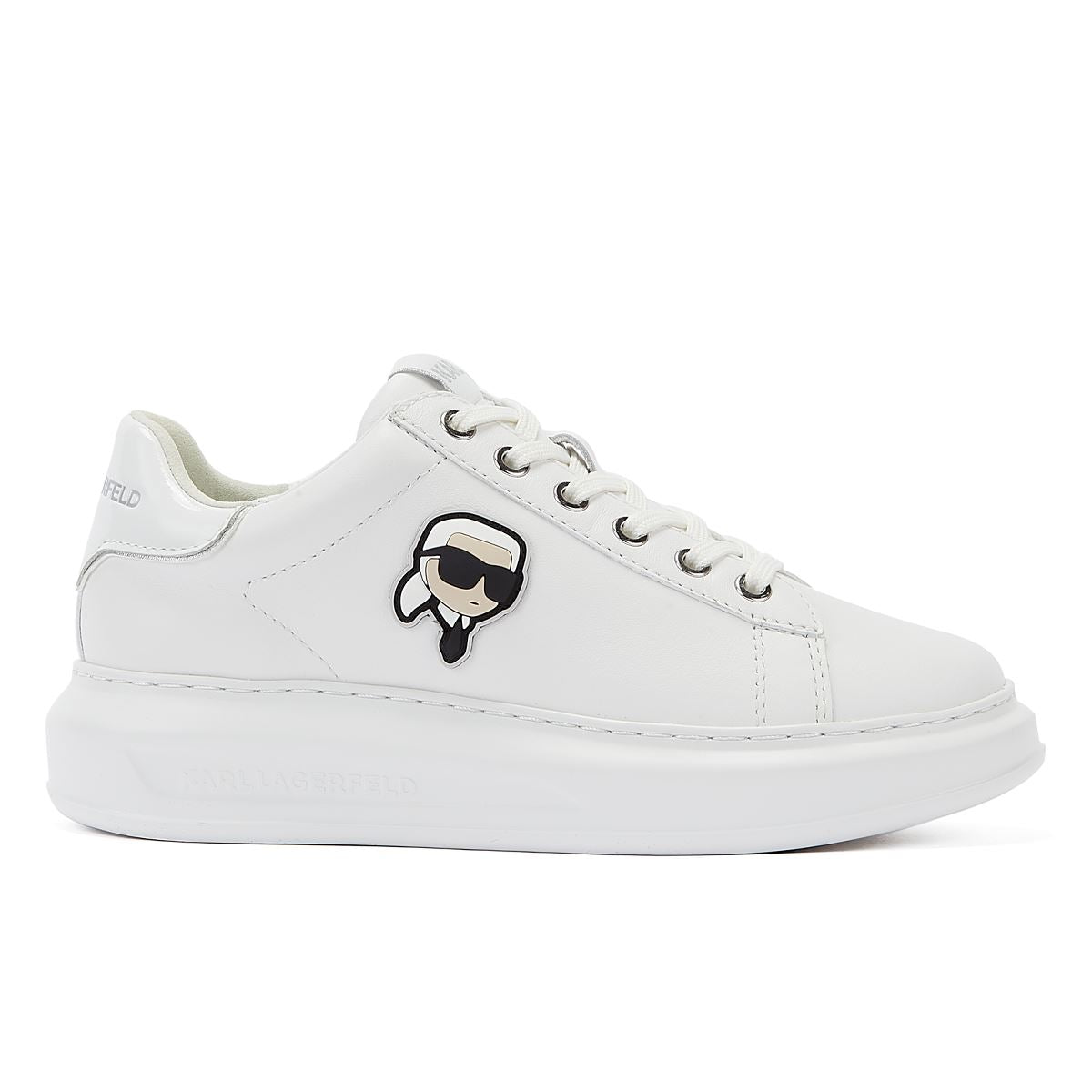 Karl Lagerfeld Kapri Nft Lo Dentelle Femmes Baskets Mono Blanc