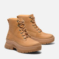 Timberland Roxie Lane Mid Lace Bottes Jaunes Pour Femmes En Cuir
