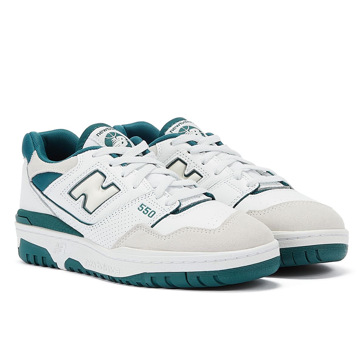 New Balance 550 Baskets Blanches/Vertes