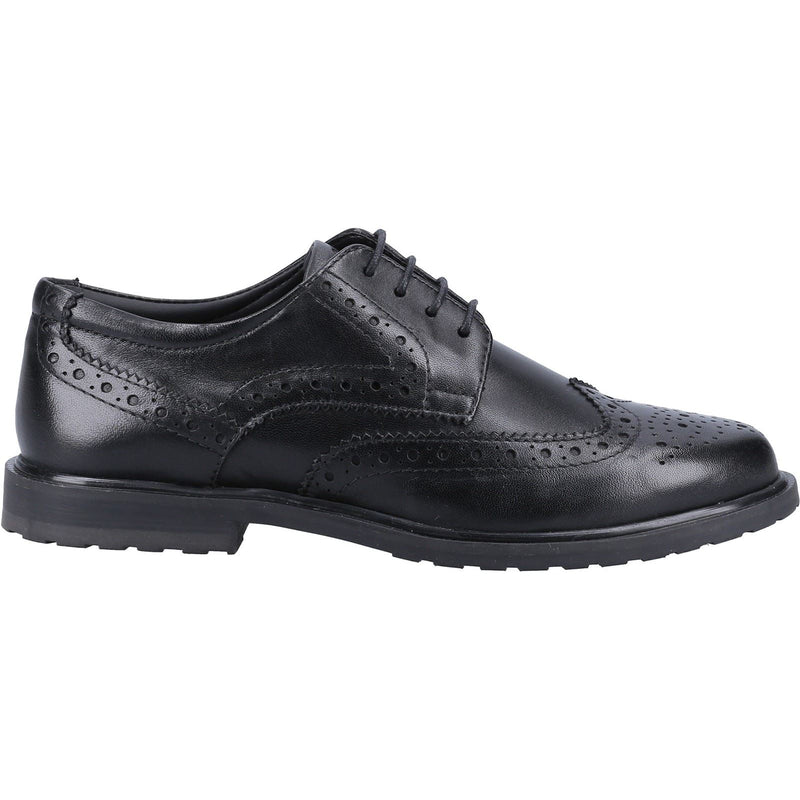 Hush Puppies Verity Chaussures Richelieu Noires En Cuir Pour Femmes