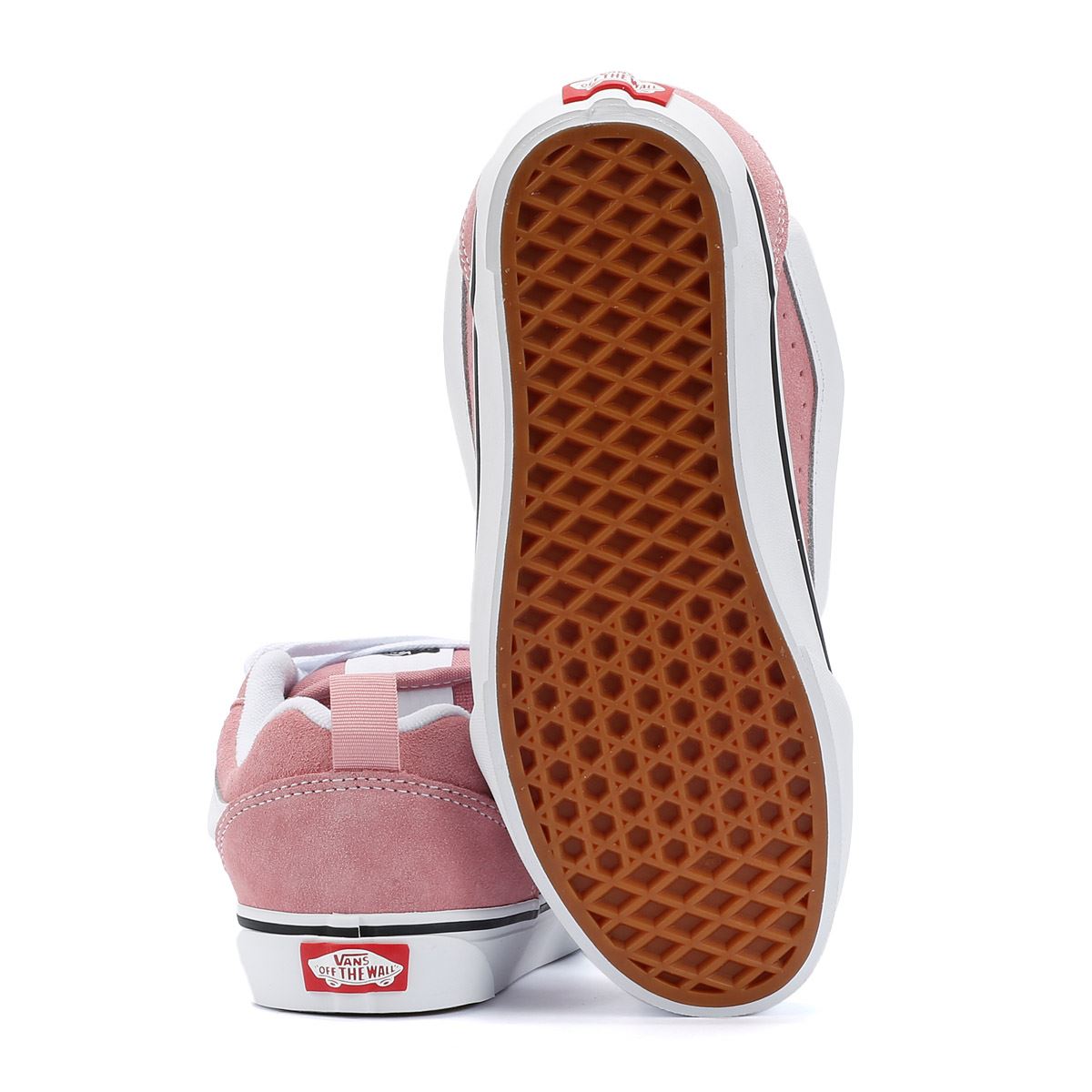 Vans Knu Skool Baskets Roses En Daim Pour Femme