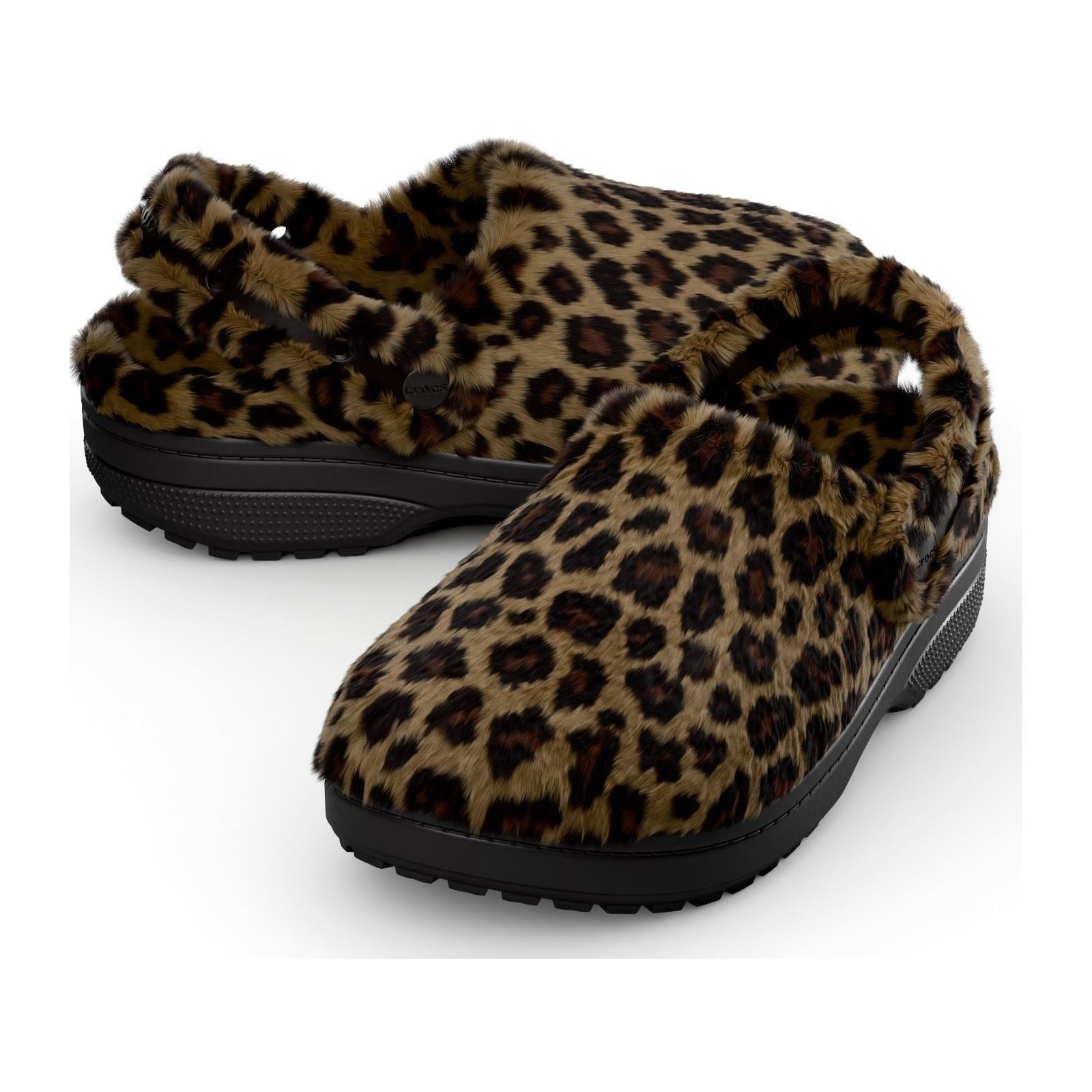 Crocs Classic Unfurgettable Clog Sabots Léopard Pour Femmes En Mélange De Polyester