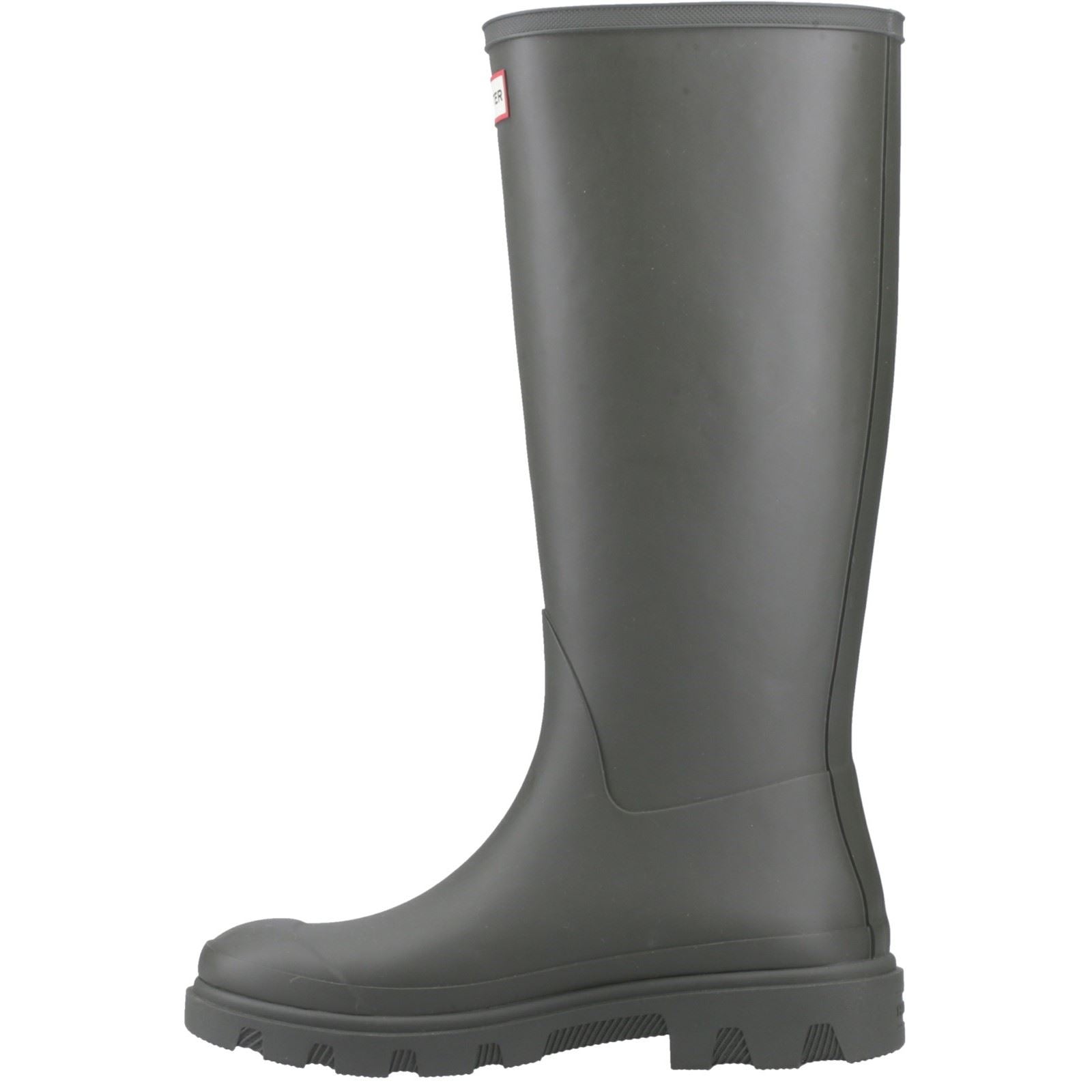 Hunter Downpour Tall Boot Bottes De Pluie Pour Homme En Caoutchouc Vert Olive Foncé