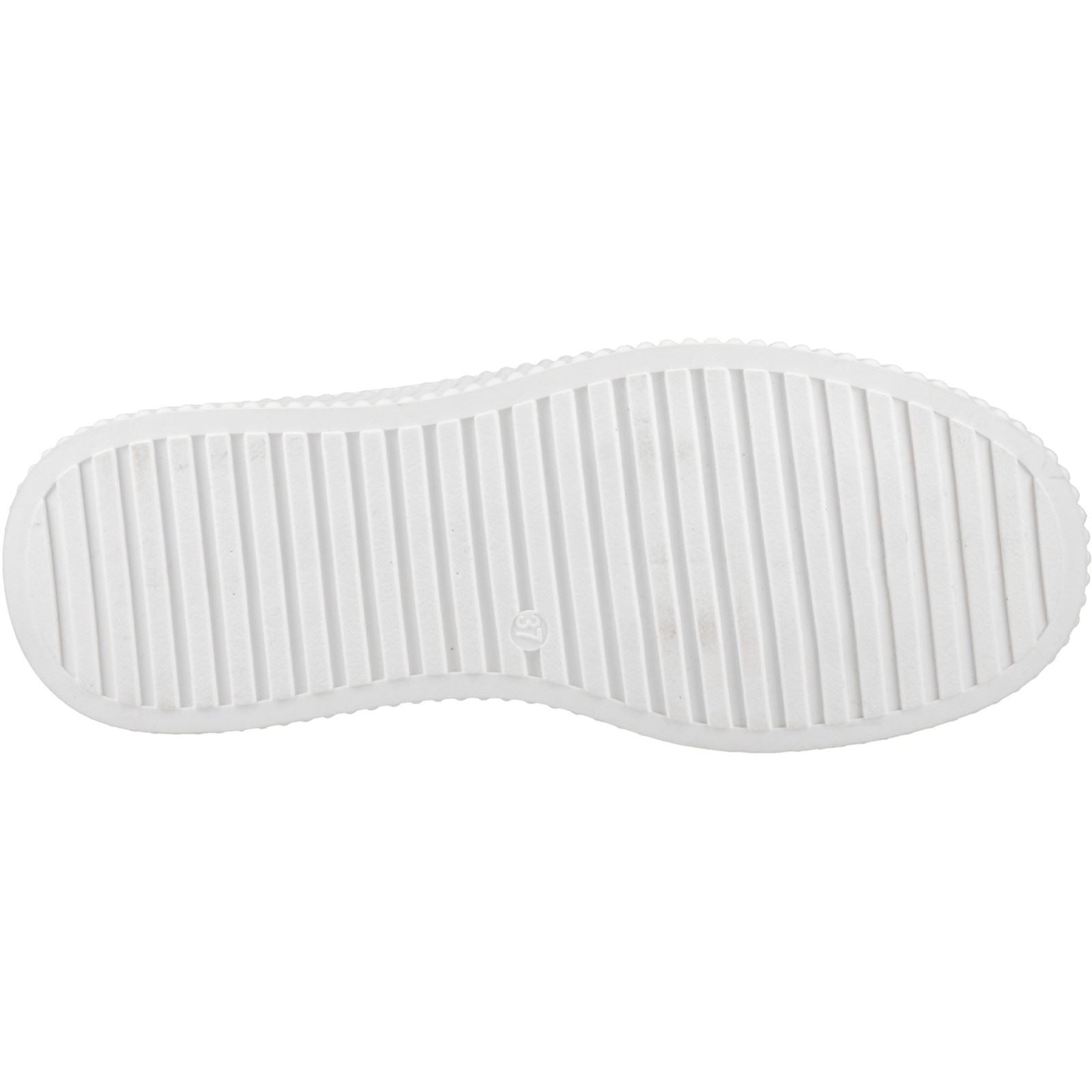 Hush Puppies Harlow Baskets En Cuir Pour Femmes Argentées